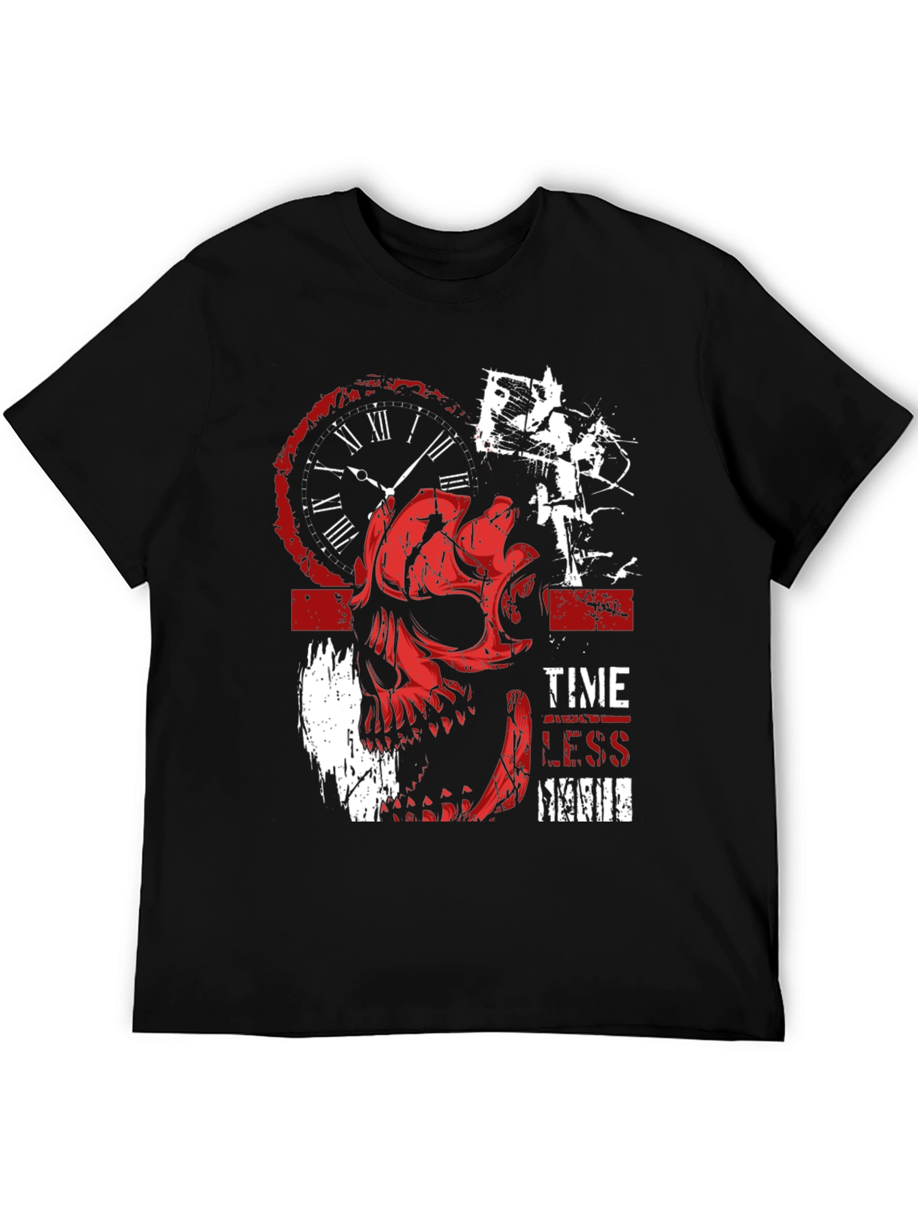Timeless Skull Graphic Tee - Black