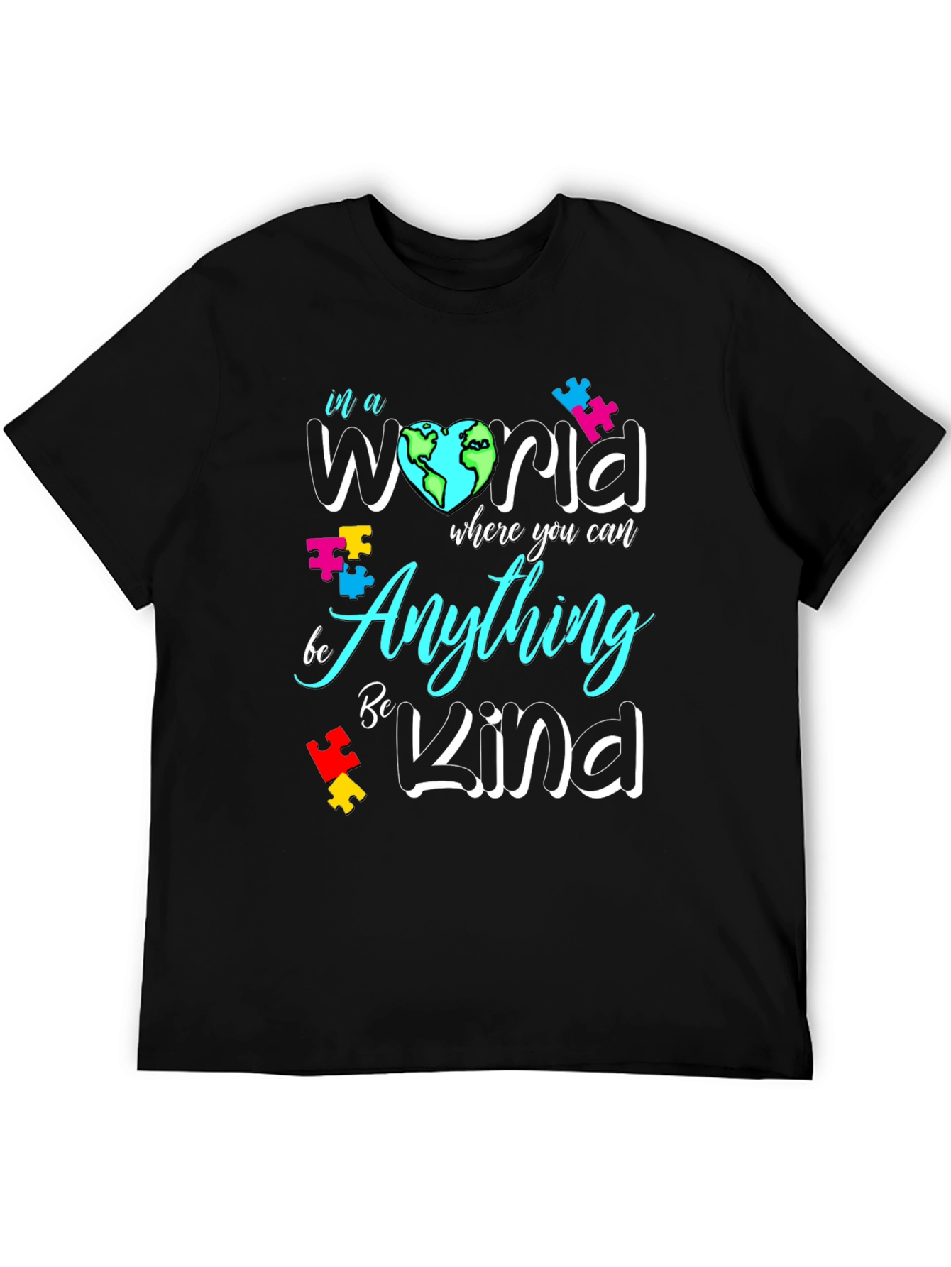 In a World Be Kind Autism Awareness T-Shirt
