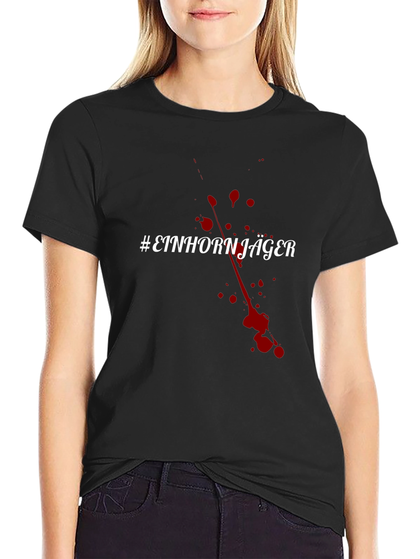 Einhornjäger Graphic Tee - Novelty T-Shirt