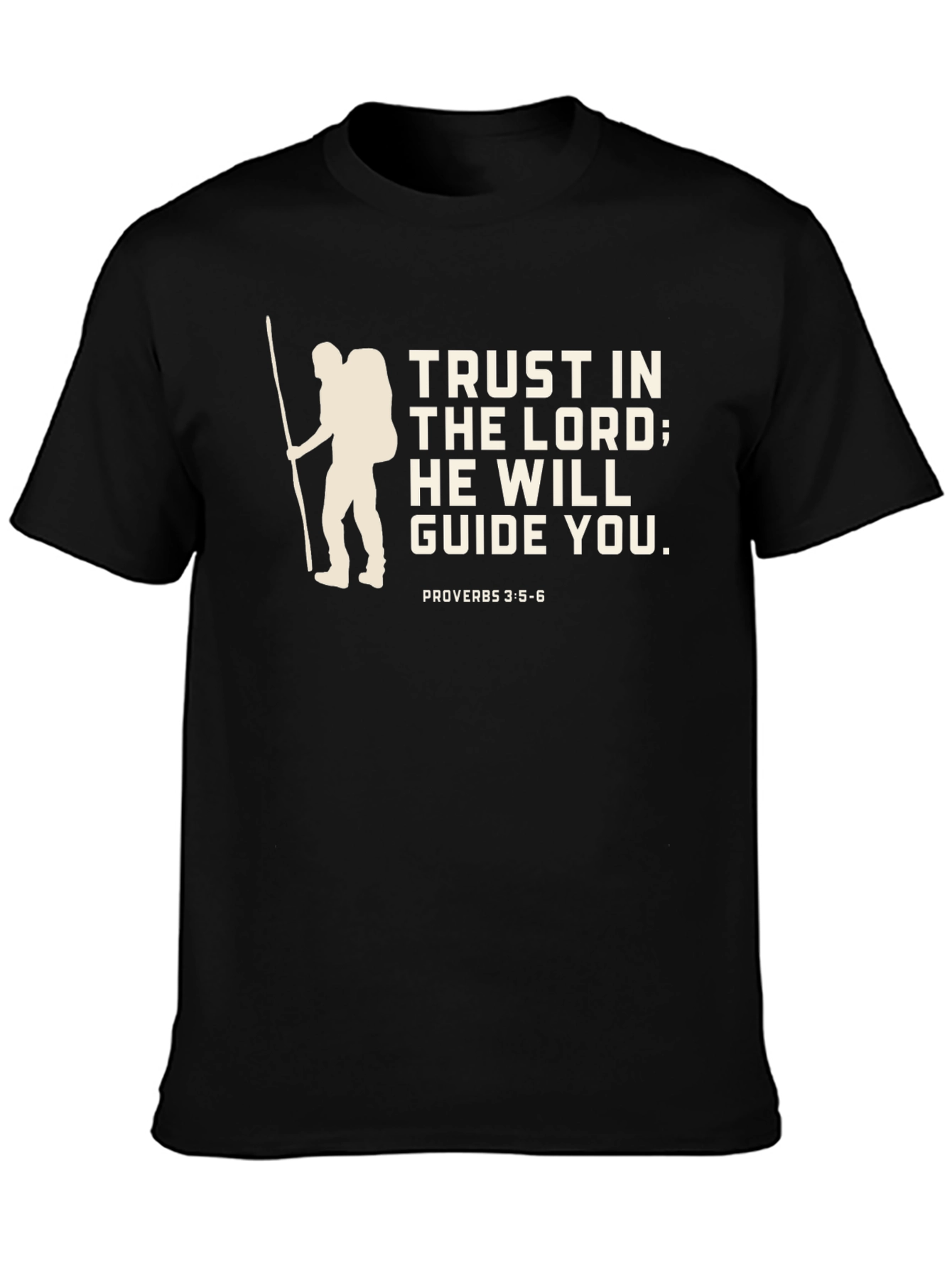 Trust in the Lord Graphic Tee - Black