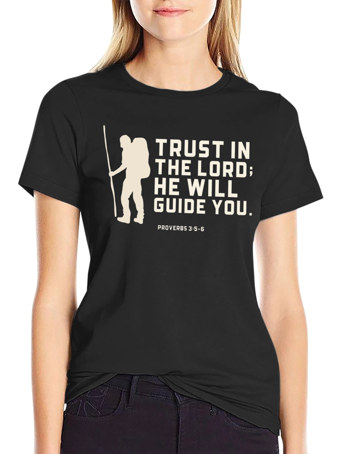 Trust in the Lord Graphic Tee - Black