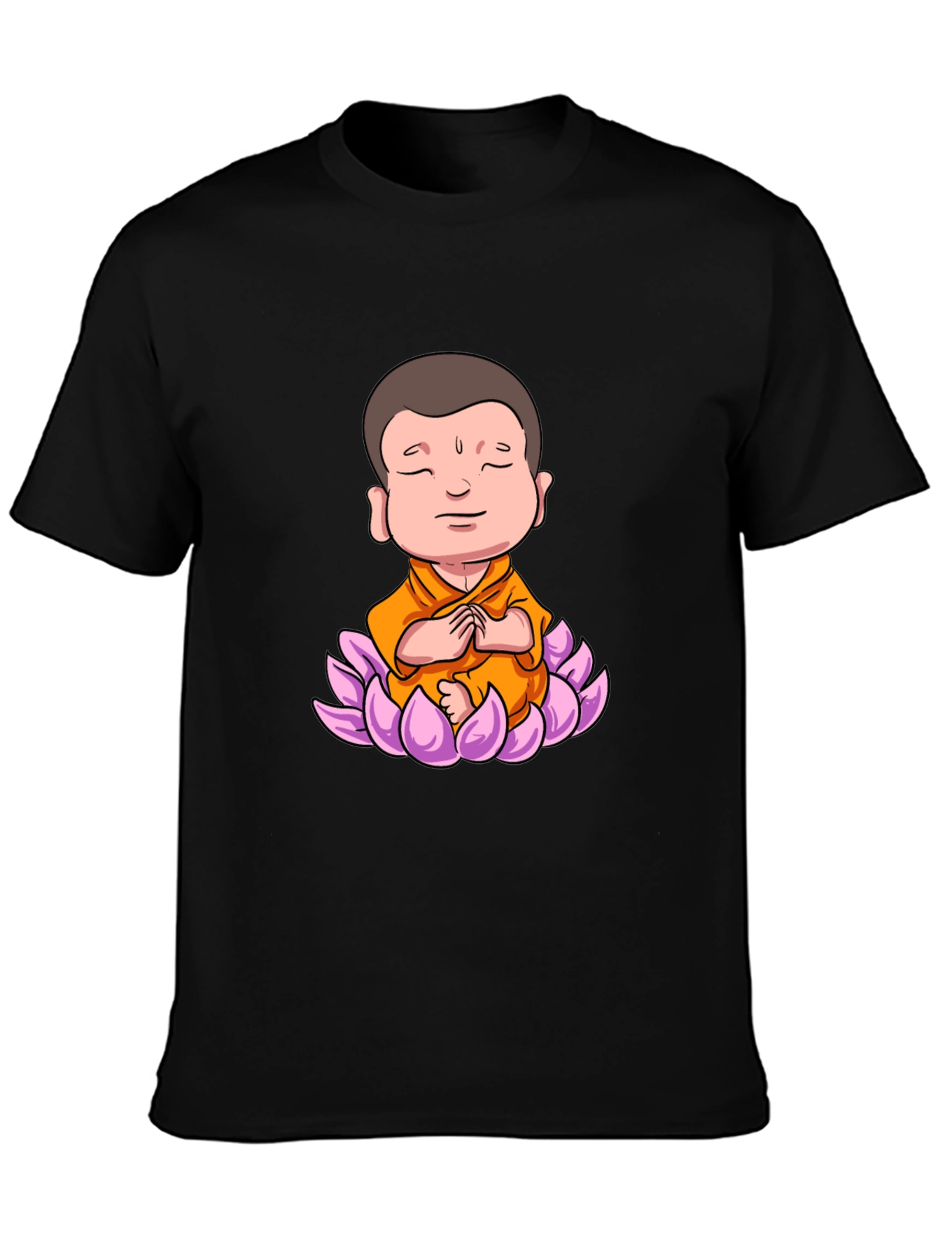 Lotus Buddha Graphic Tee - Peaceful Meditating Design
