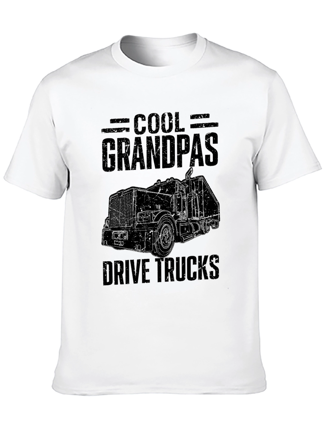 Cool Grandpas Drive Trucks T-Shirt - Black