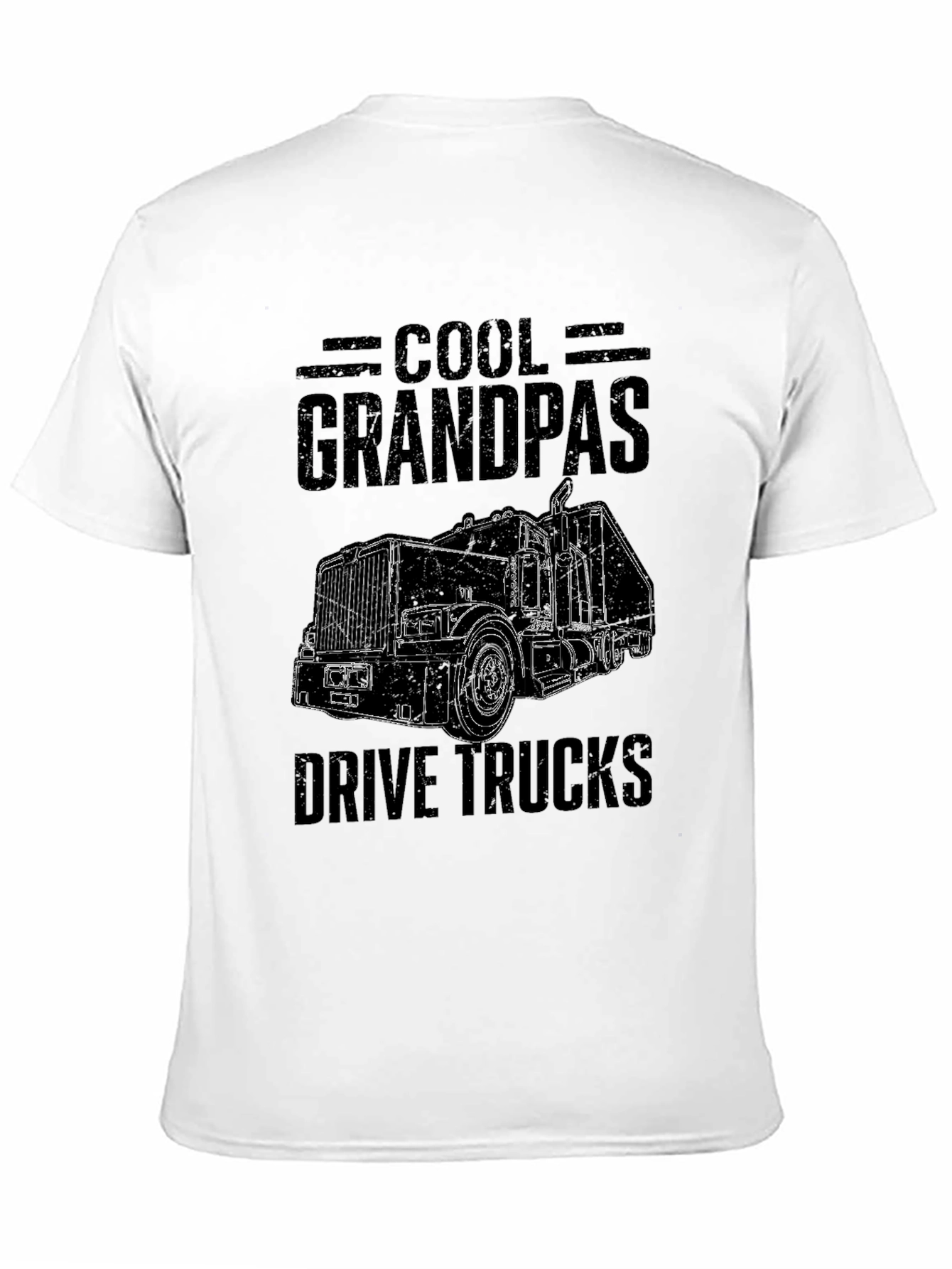 Cool Grandpas Drive Trucks T-Shirt - Black