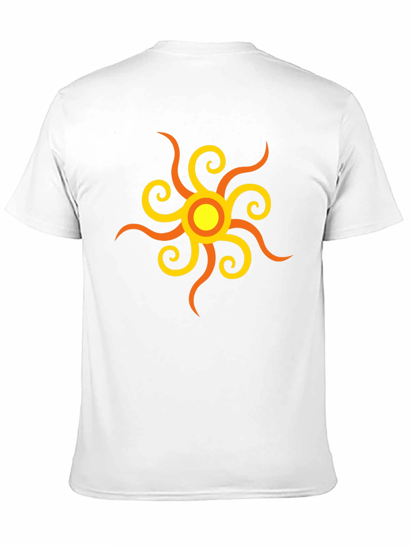 Sunburst Graphic Tee - Stylish Black Cotton Shirt