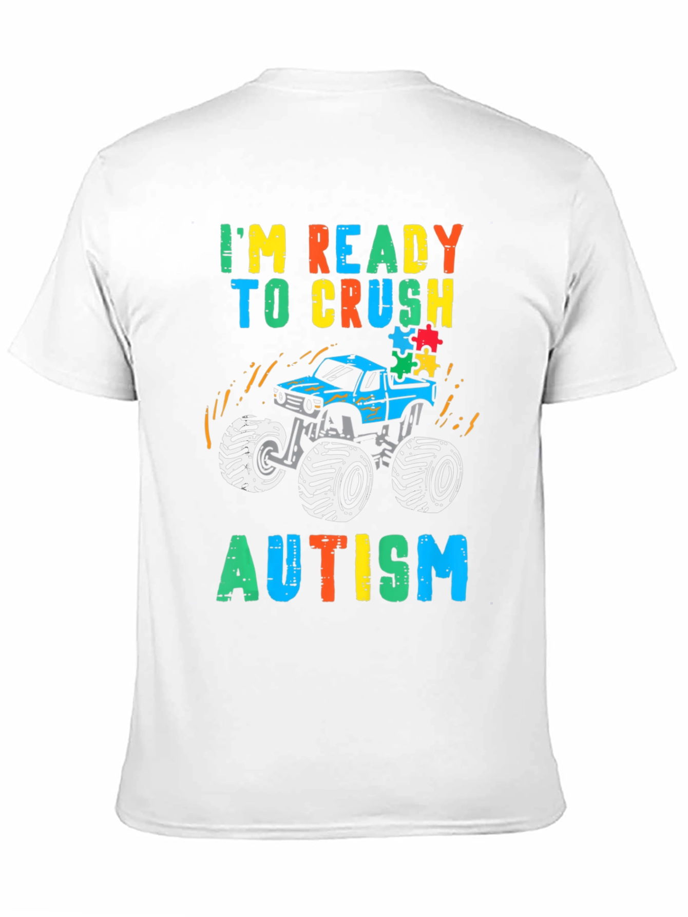 Autism Awareness Monster Truck T-Shirt
