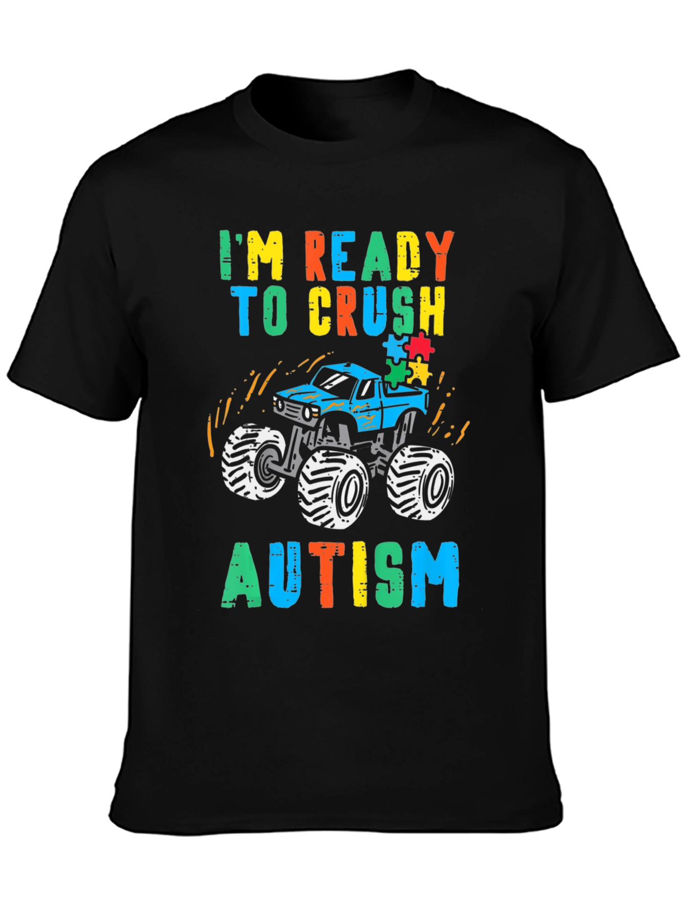 Autism Awareness Monster Truck T-Shirt