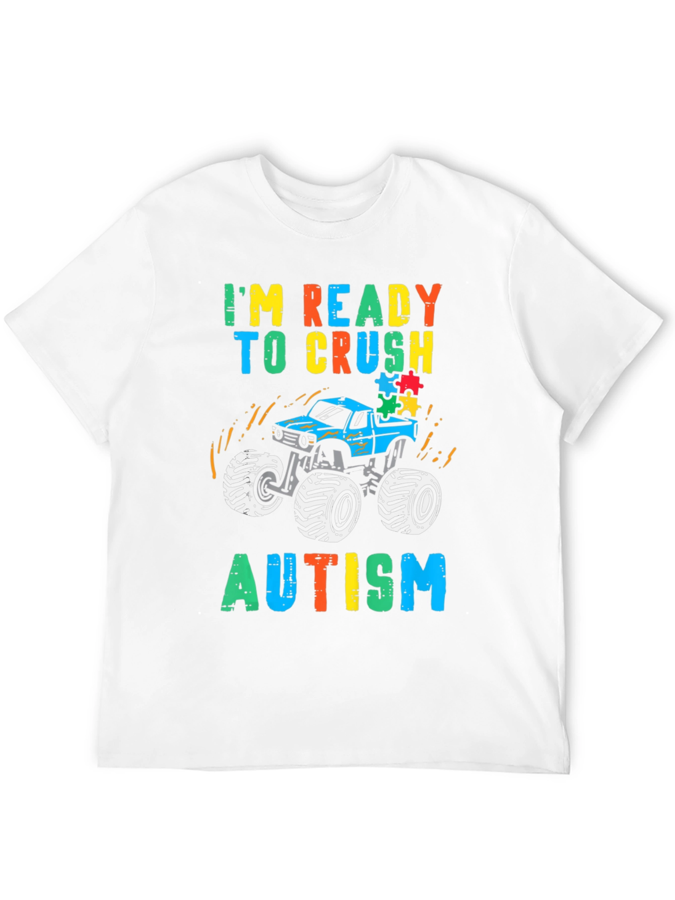 Autism Awareness Monster Truck T-Shirt