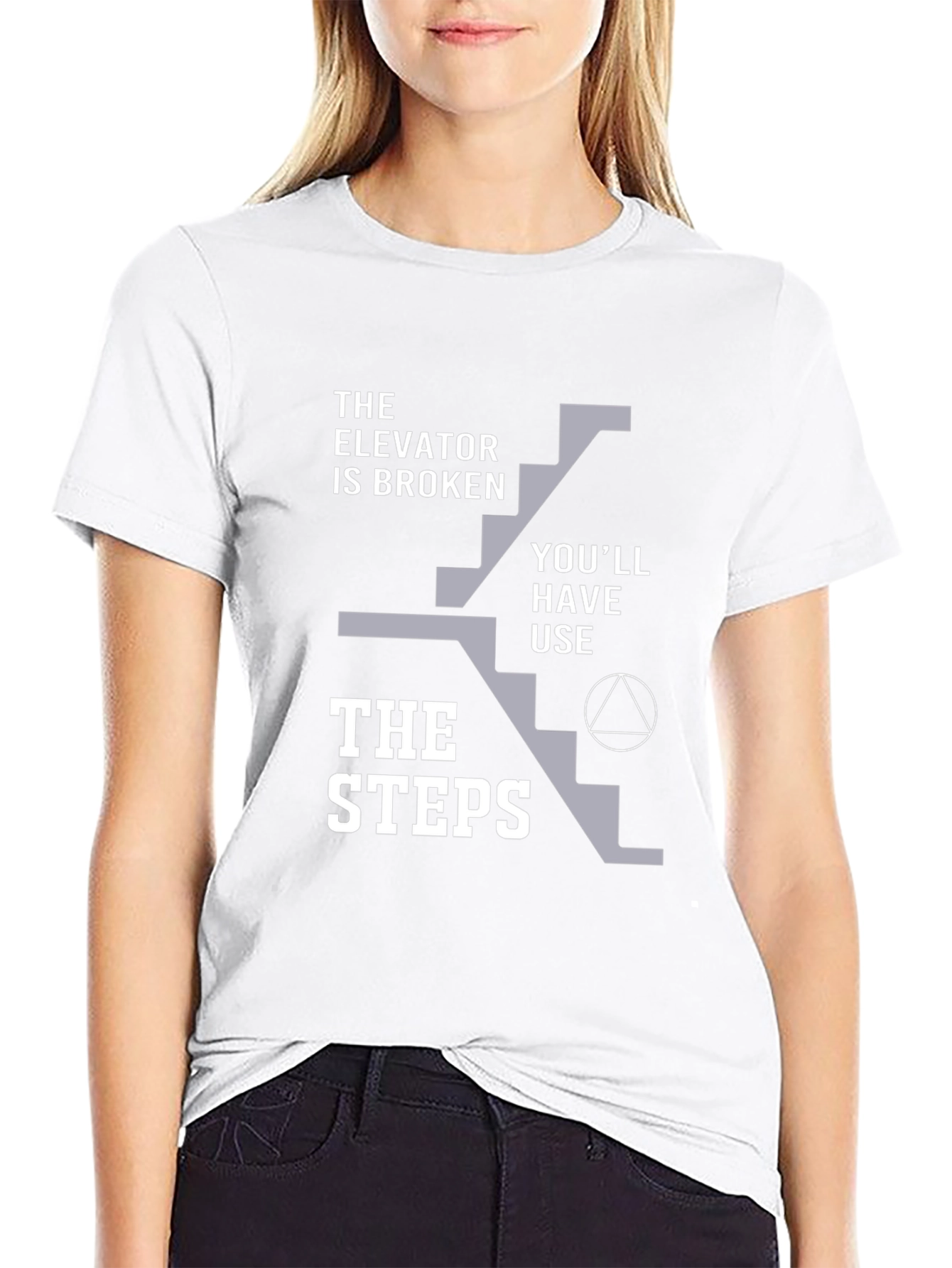 Elevator Broken Use Steps Graphic T-Shirt