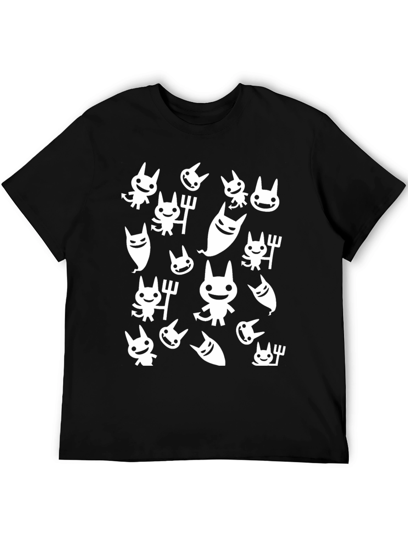 Cute Devil Graphic Tee - Black