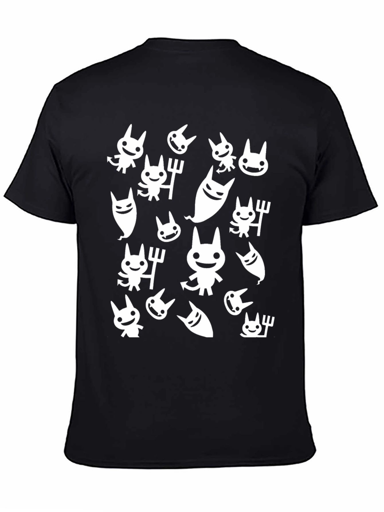 Cute Devil Graphic Tee - Black