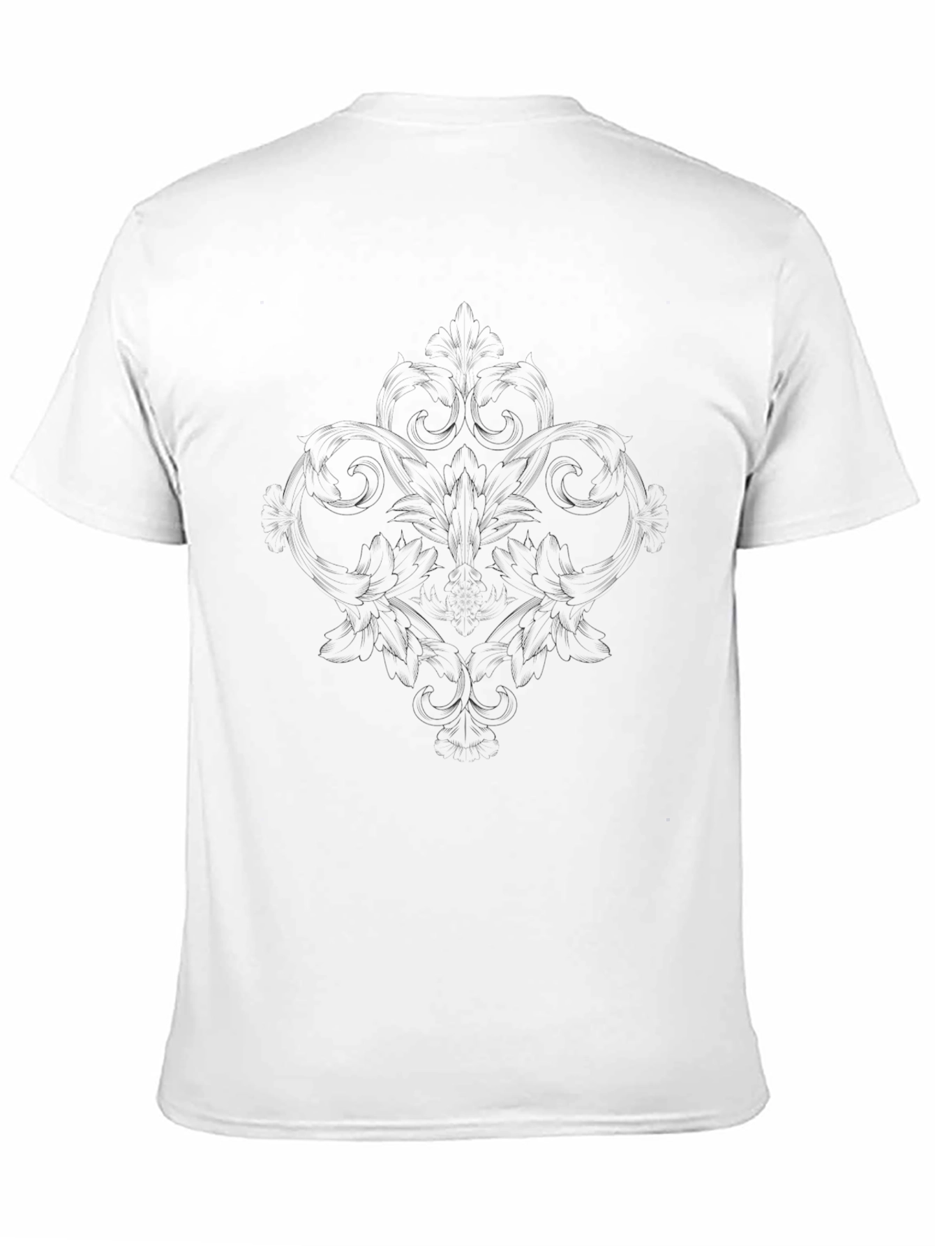 Mens Black Crew Neck Graphic T-Shirt