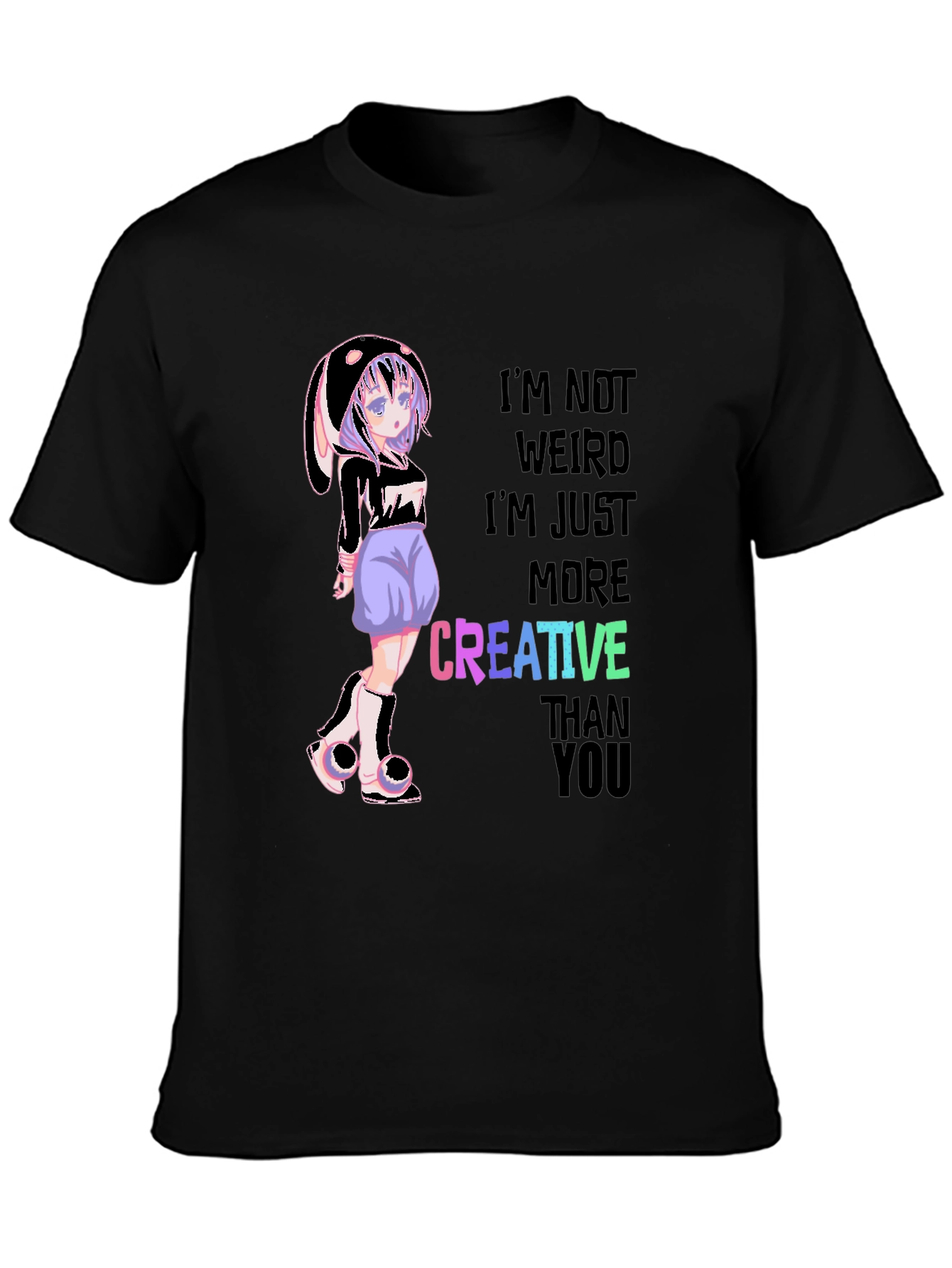 Creative Anime Graphic T-Shirt - Unique Design