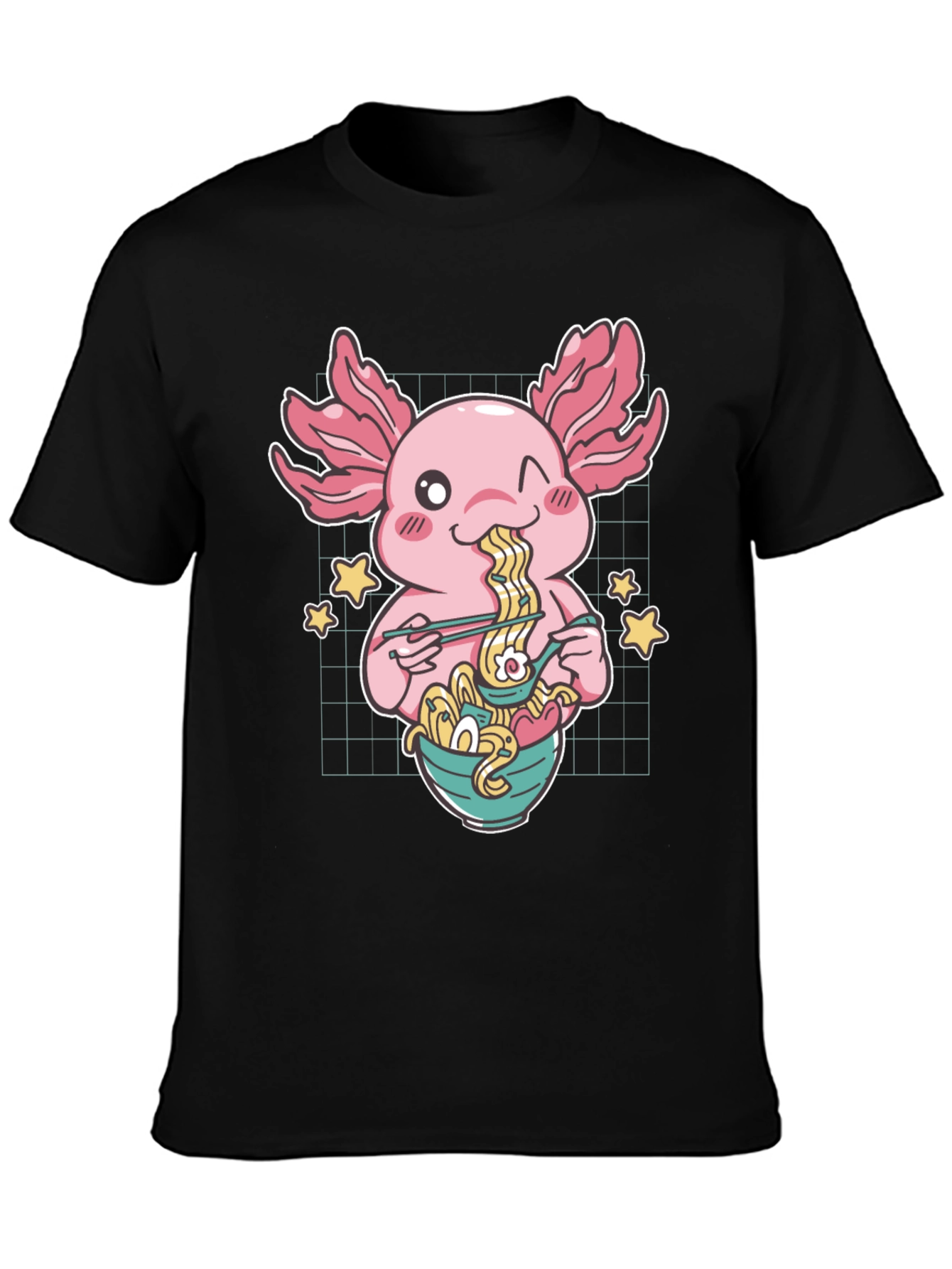 Axolotl Ramen T-Shirt - Cute Anime Style