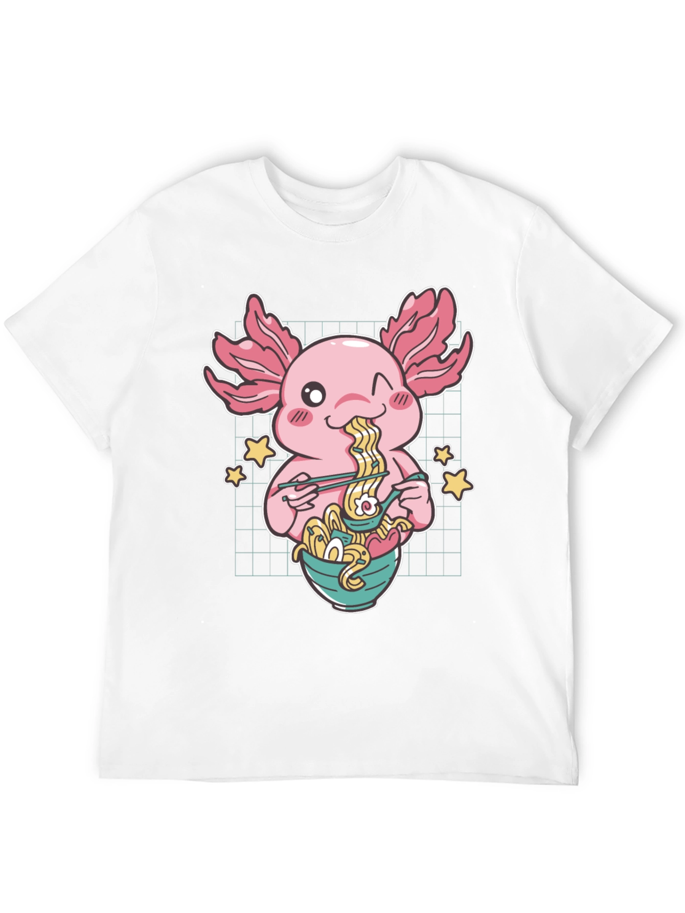 Axolotl Ramen T-Shirt - Cute Anime Style