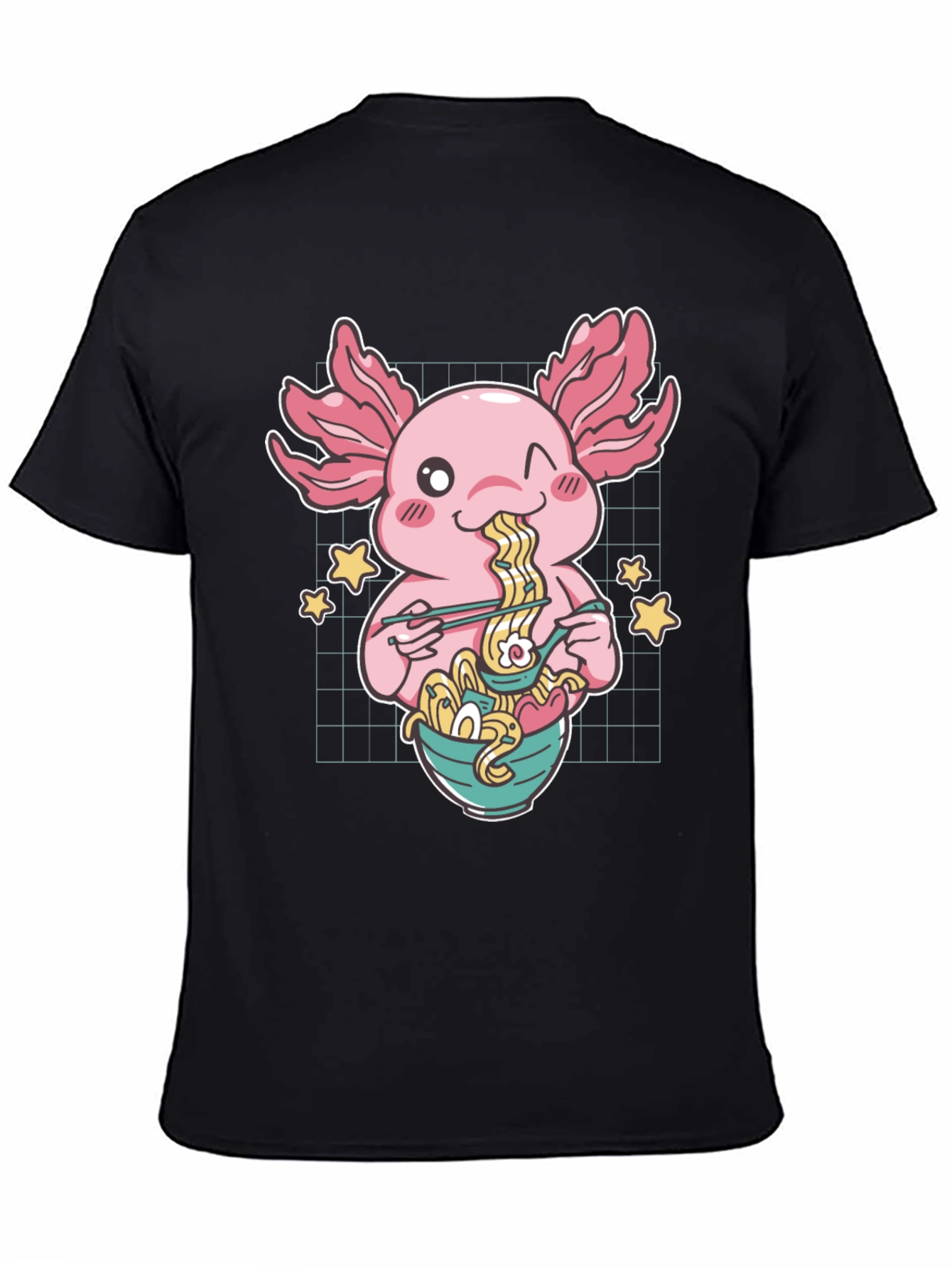 Axolotl Ramen T-Shirt - Cute Anime Style