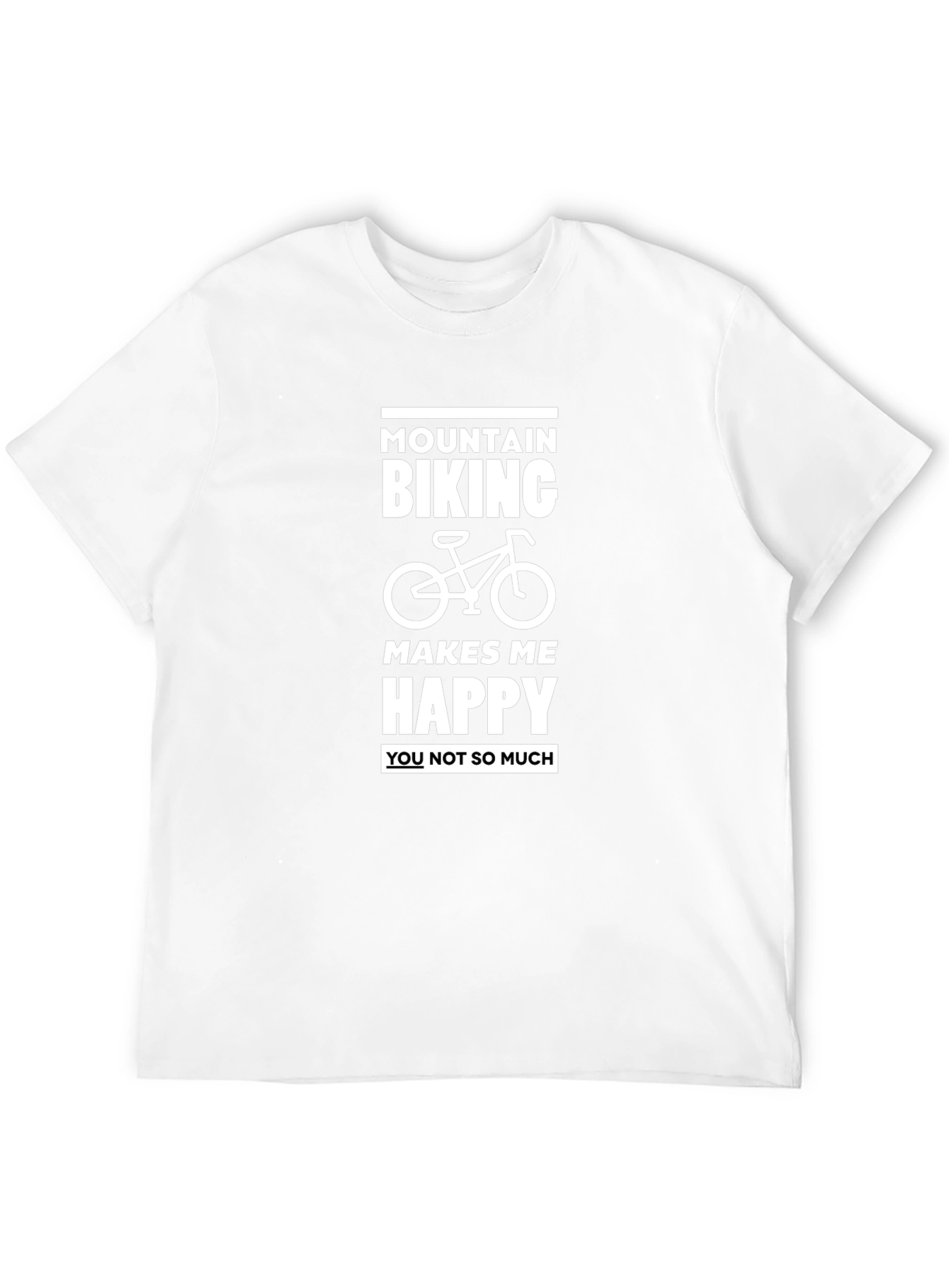 Mountain Biking Makes Me Happy Graphic Tee