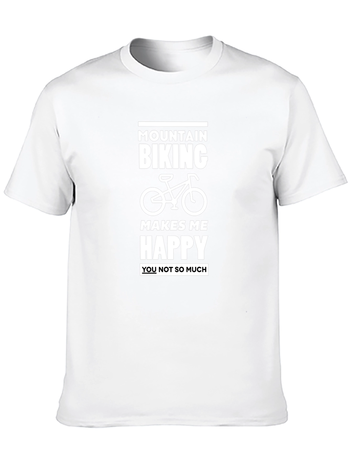 Mountain Biking Makes Me Happy Graphic Tee