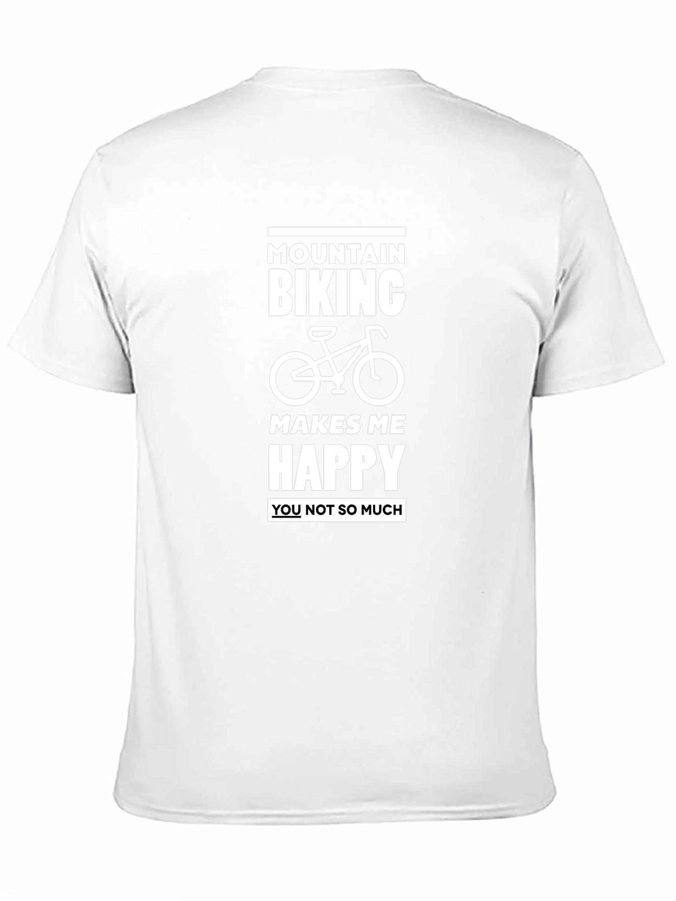 Mountain Biking Makes Me Happy Graphic Tee