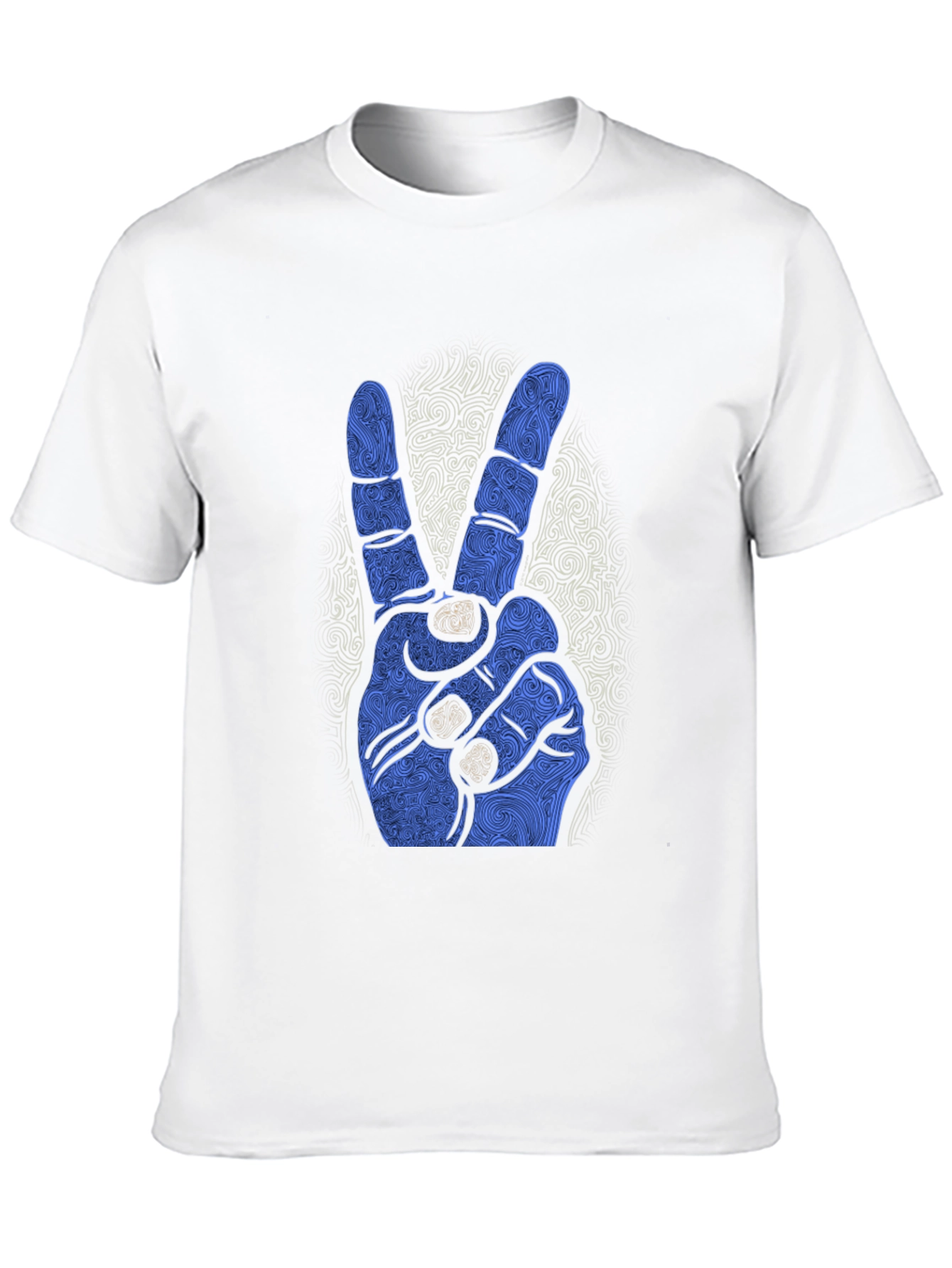 Peace Sign Graphic Black Tee