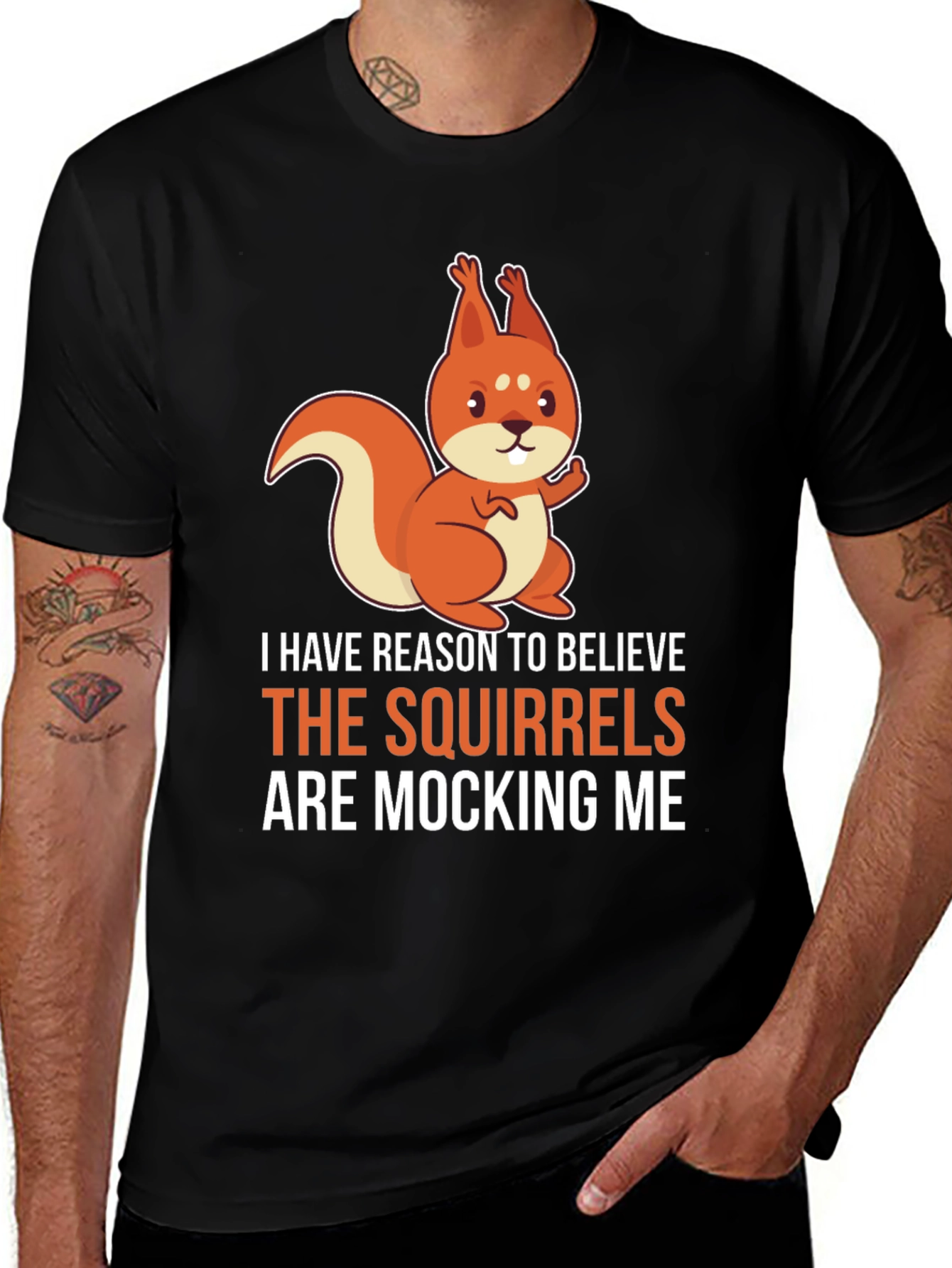 Squirrels Mocking Me Graphic T-Shirt