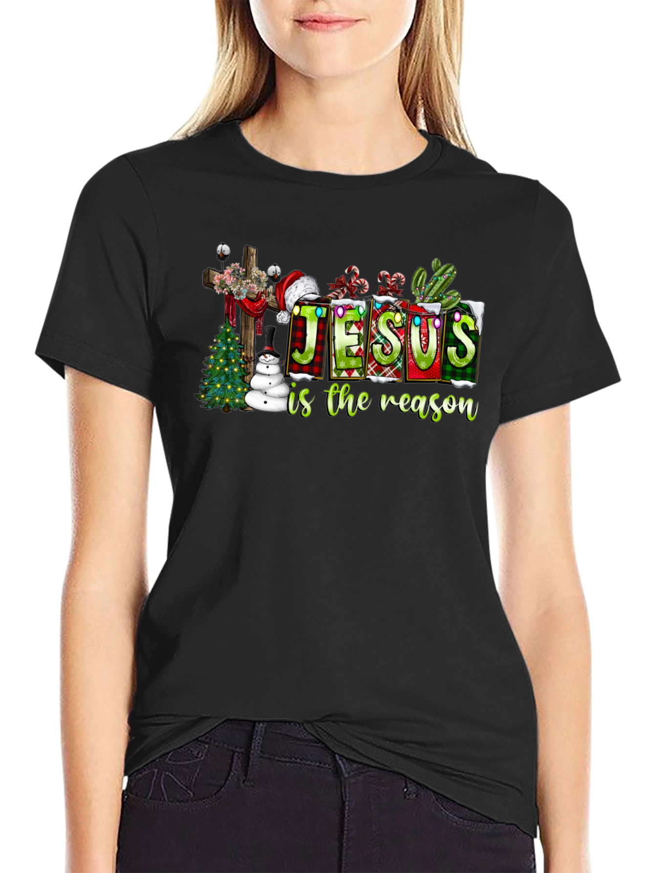Jesus Is The Reason Black T-Shirt