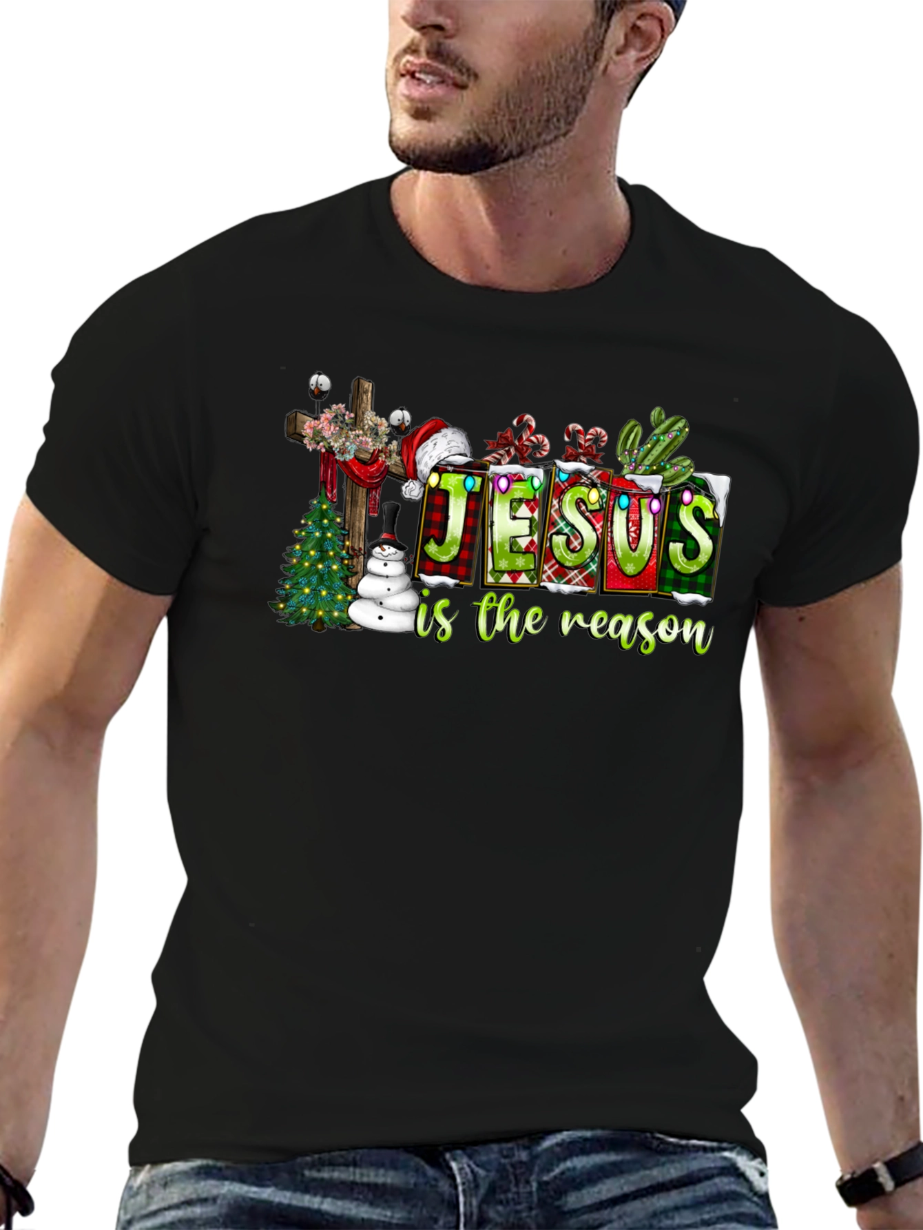 Jesus Is The Reason Black T-Shirt