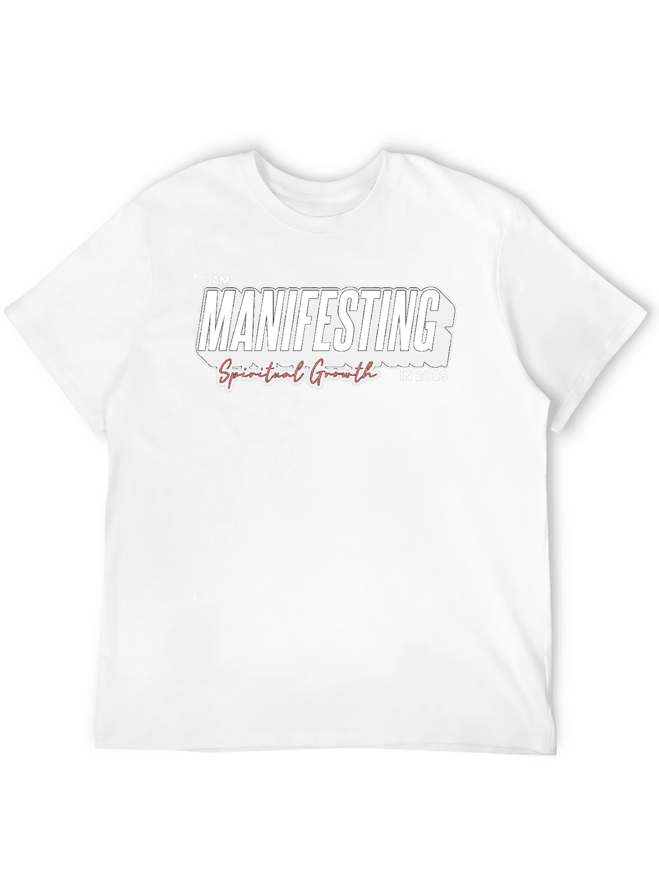 Manifesting Spiritual Growth in 2025 Black T-Shirt