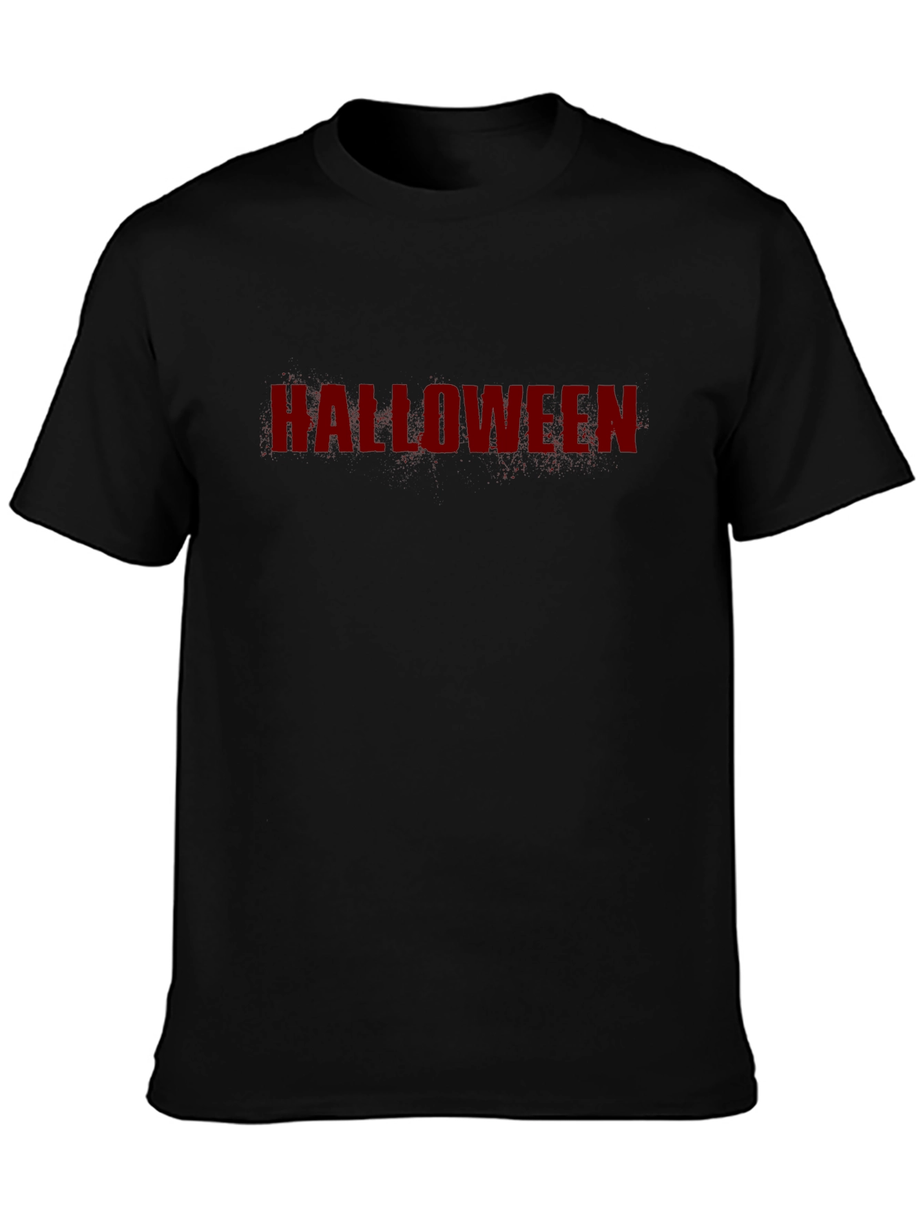 Halloween Graphic Tee - Black Short Sleeve Shirt