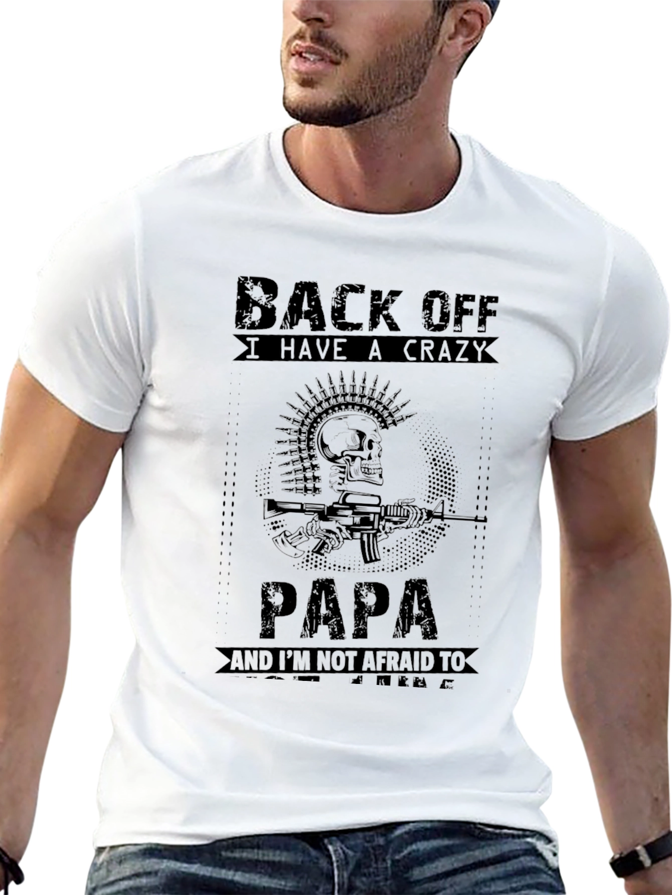 Crazy Papa Graphic Tee - Black
