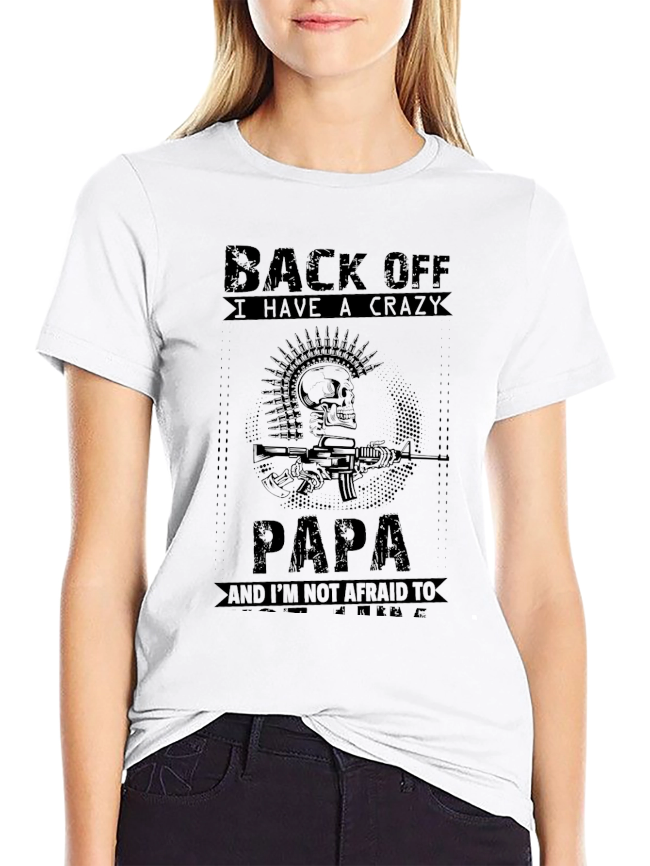 Crazy Papa Graphic Tee - Black