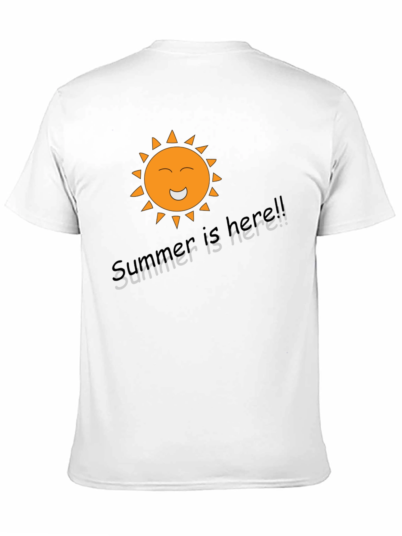 Summer is Here T-Shirt - Black Graphic Tee