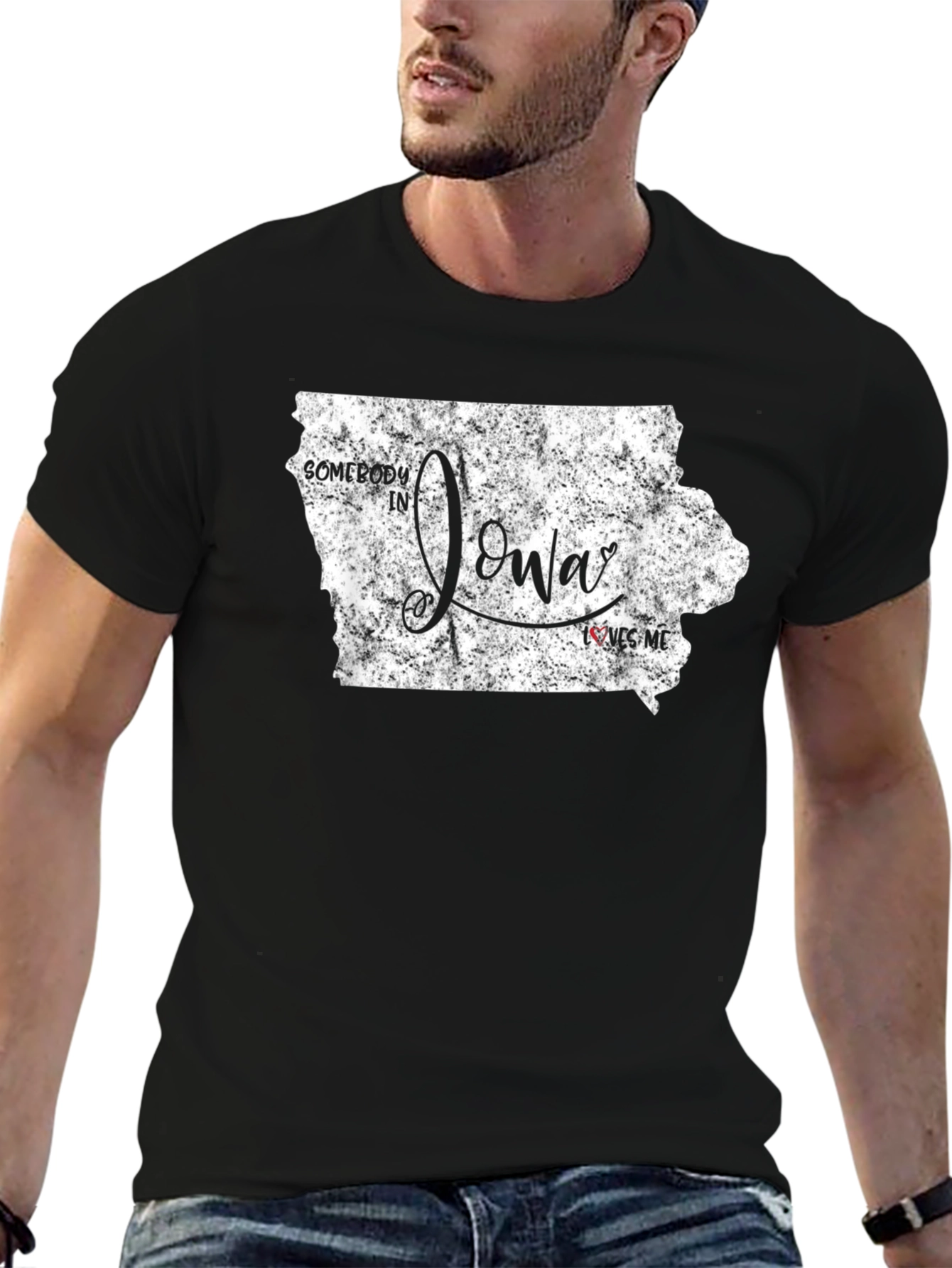 Iowa Love Graphic Tee - Black