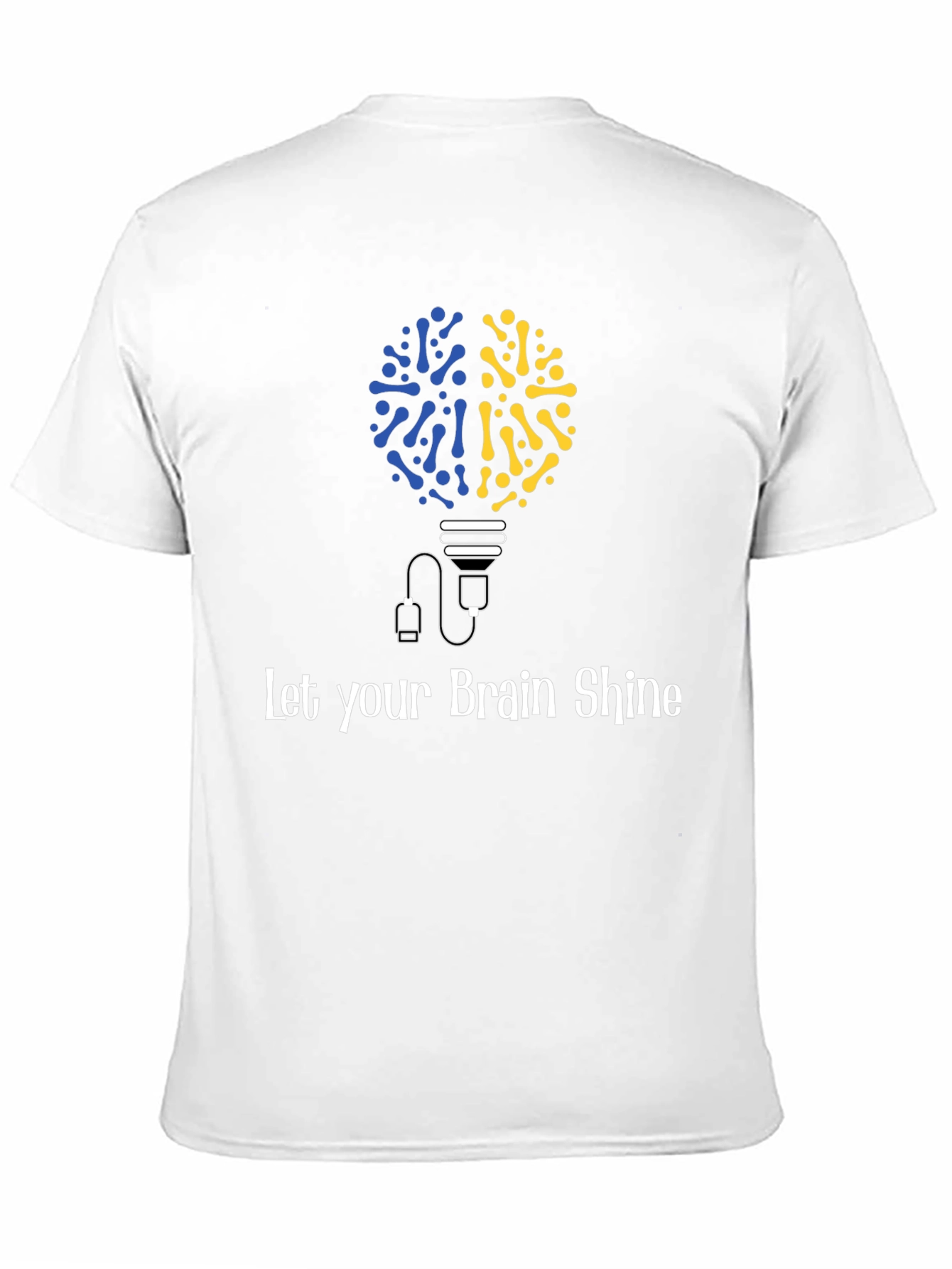 Brain Lightbulb Graphic T-Shirt - Let Your Brain Shine!