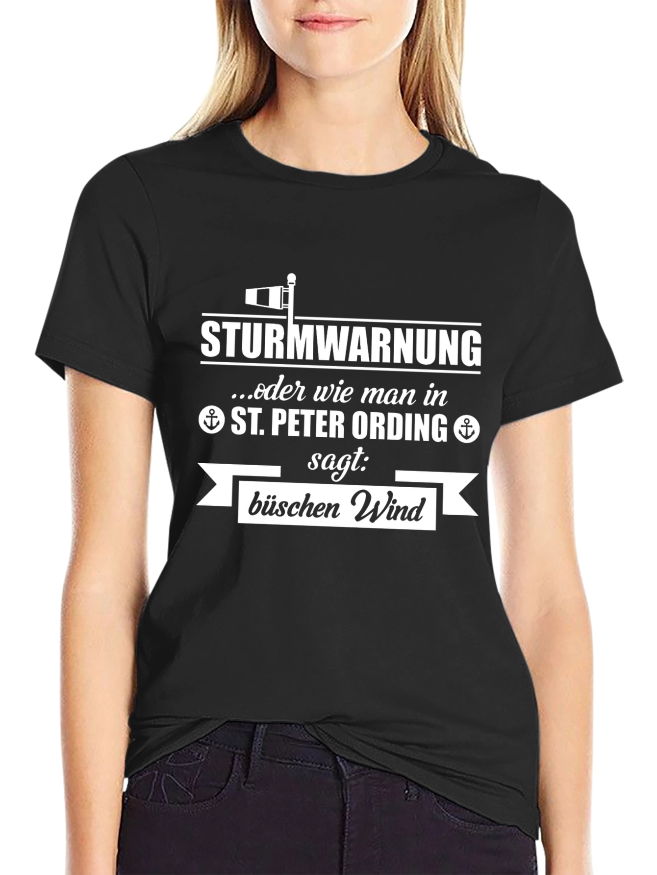 St. Peter Ording Sturmwarnung Wind T-Shirt