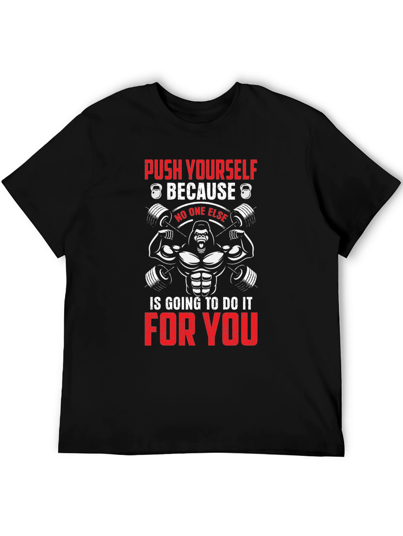 Workout Gorilla T-Shirt - Push Yourself
