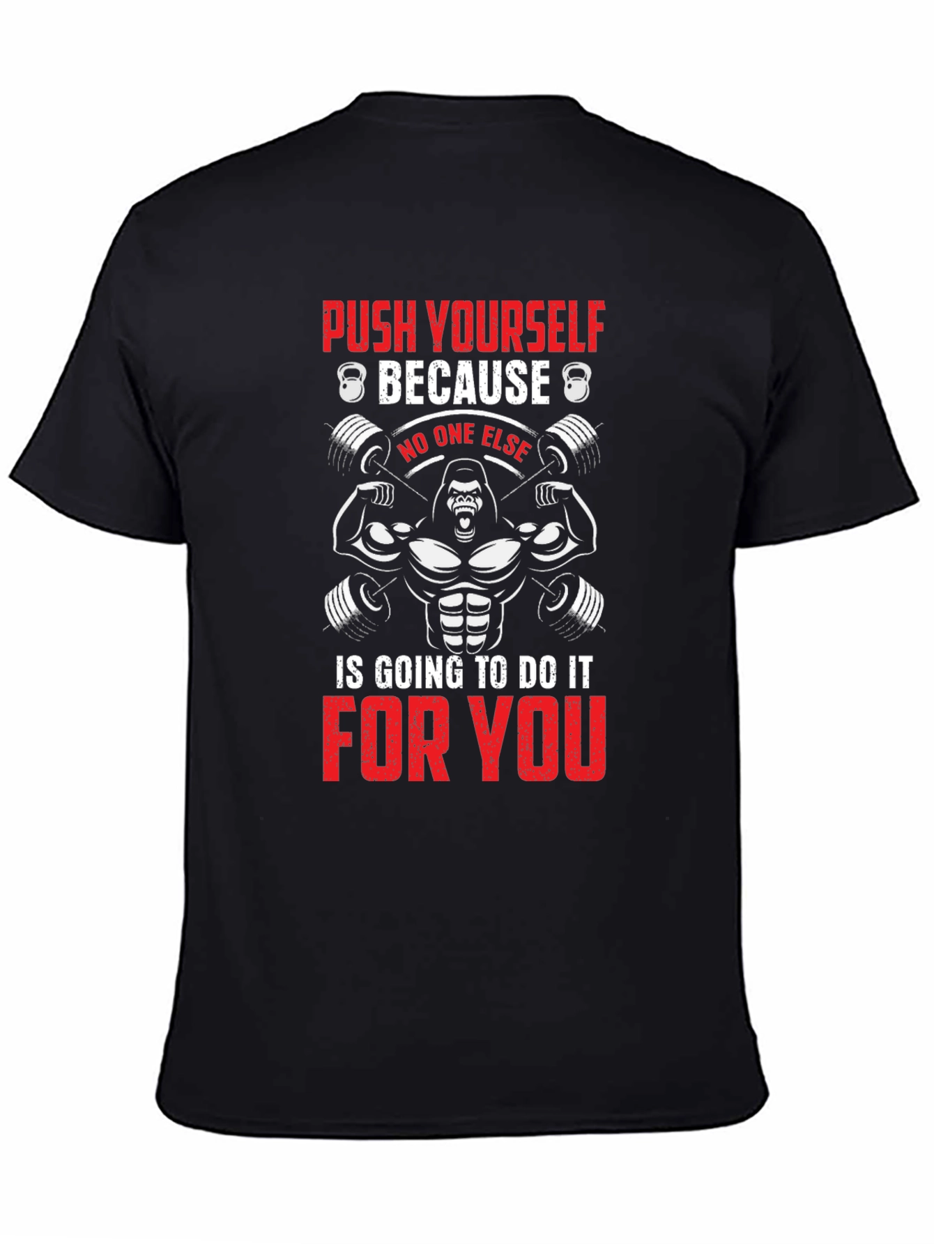 Workout Gorilla T-Shirt - Push Yourself