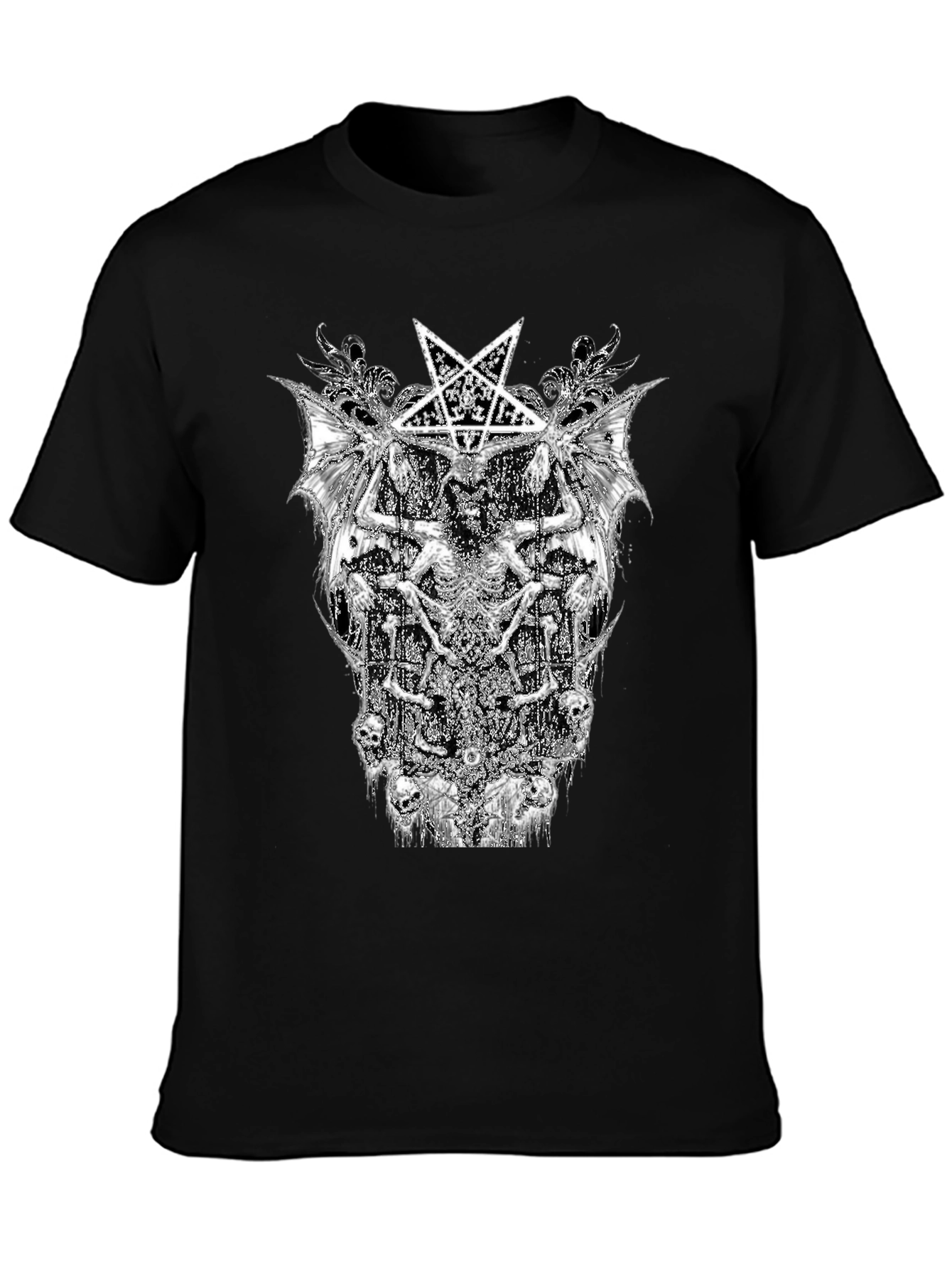 Baphomet Black Graphic Tee