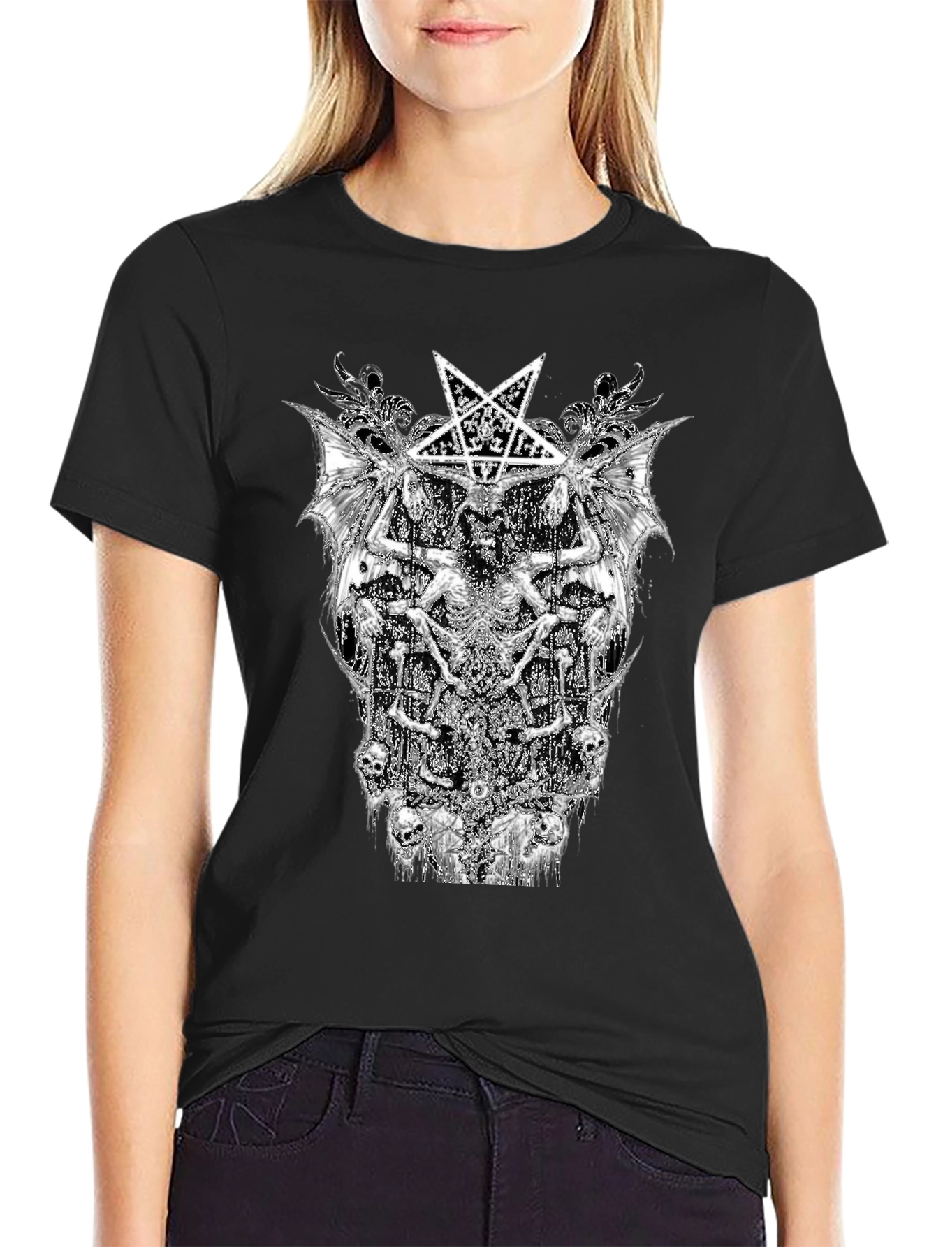 Baphomet Black Graphic Tee