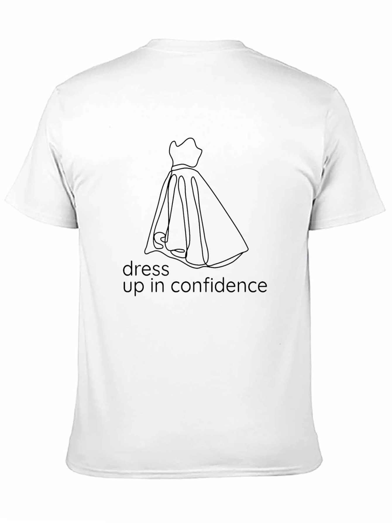 Dress Up in Confidence Black Tee