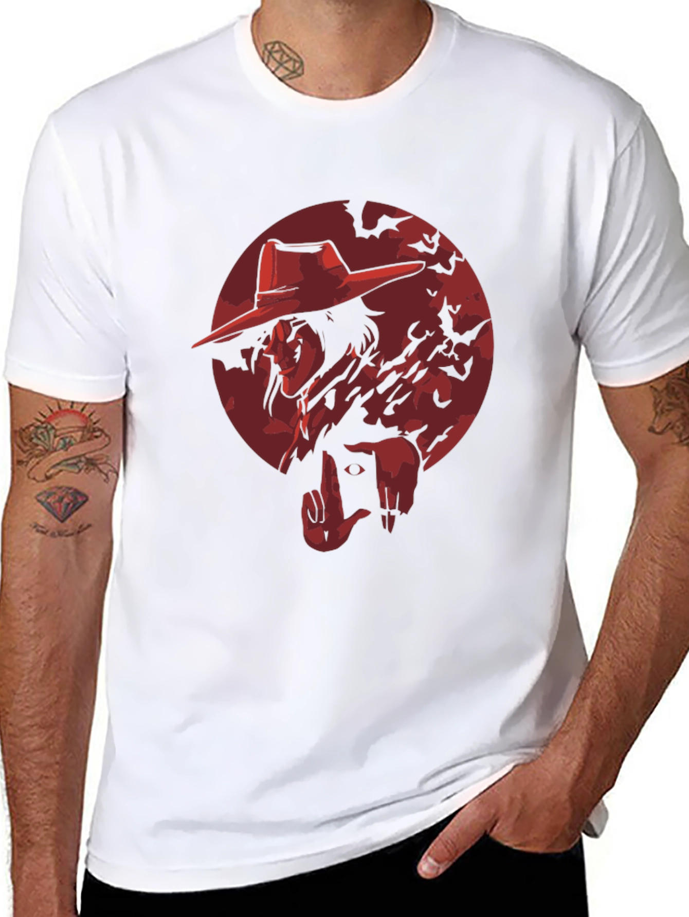 Alucard Hellsing T-Shirt - Vampire Anime Graphic Tee