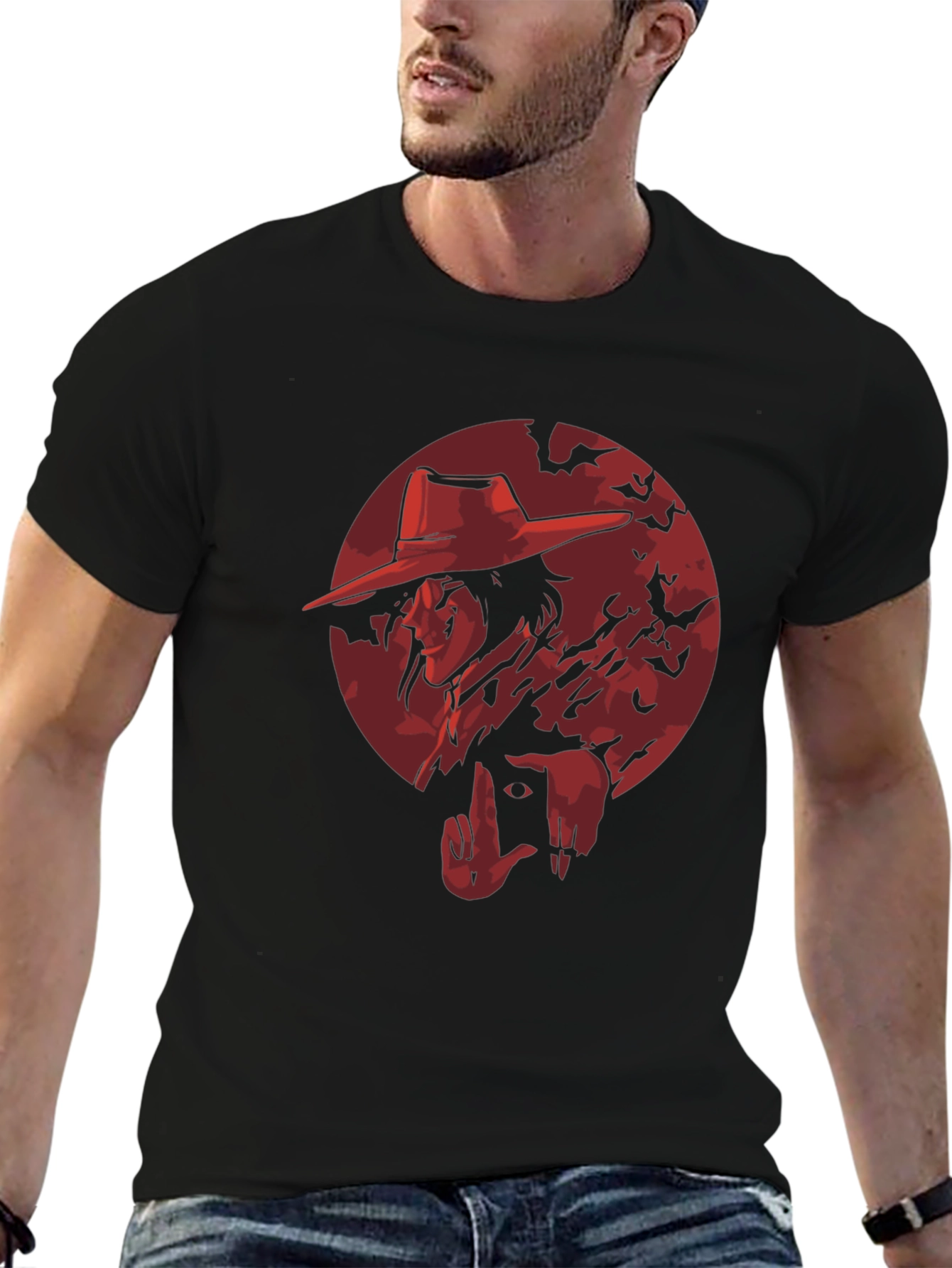 Alucard Hellsing T-Shirt - Vampire Anime Graphic Tee