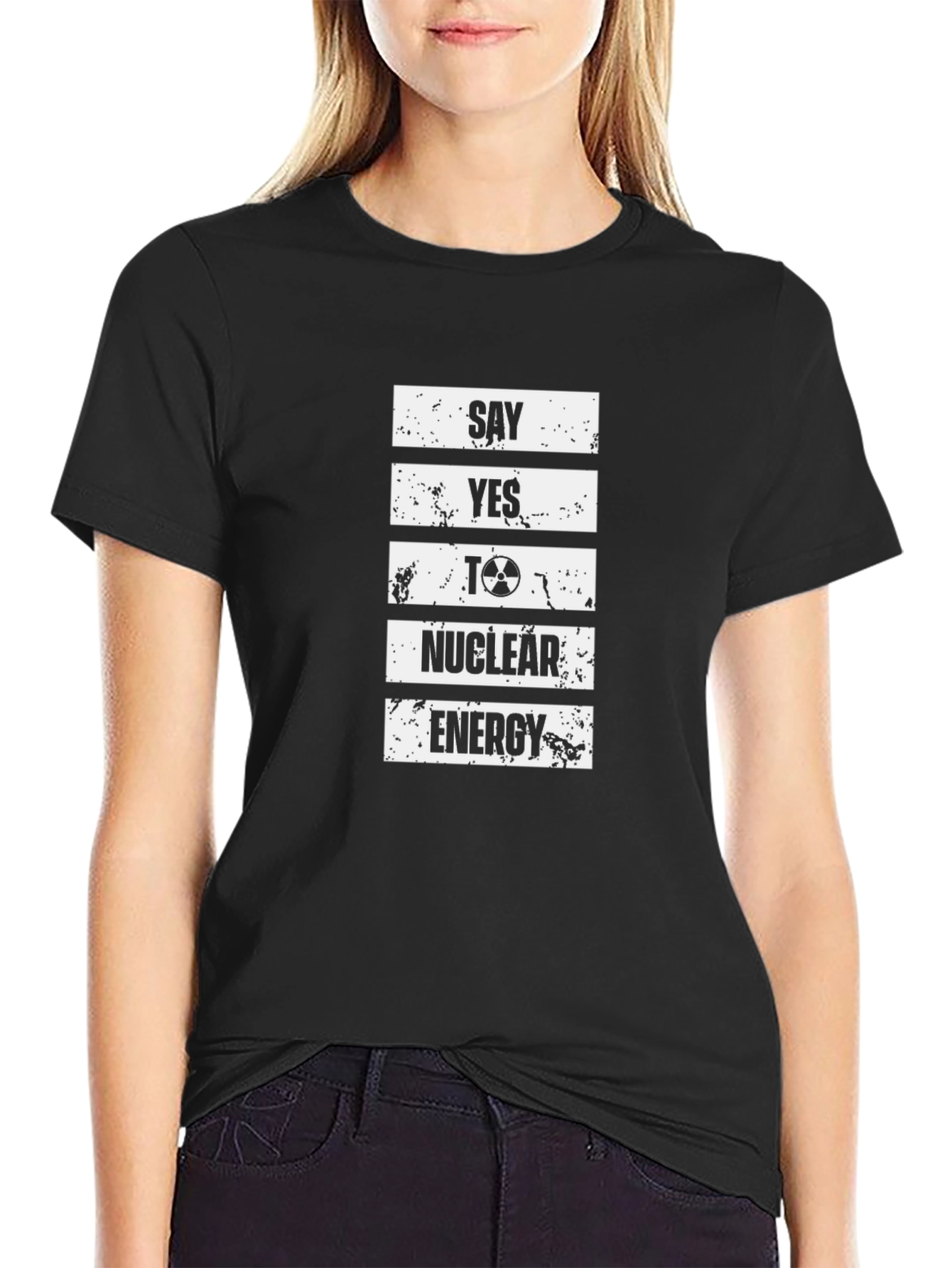 Say Yes to Nuclear Energy Black T-Shirt