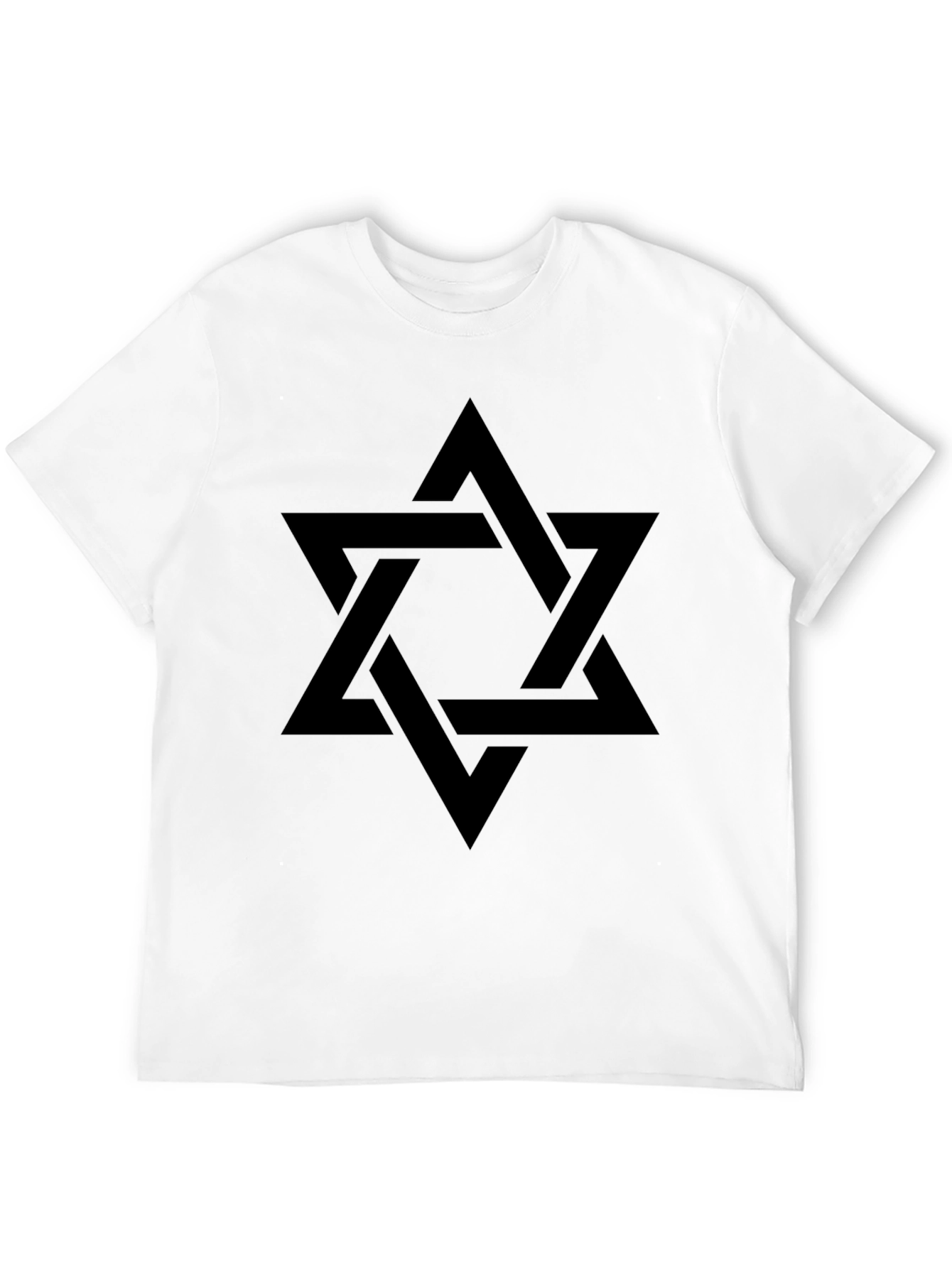 Mens Black Star Graphic T-Shirt