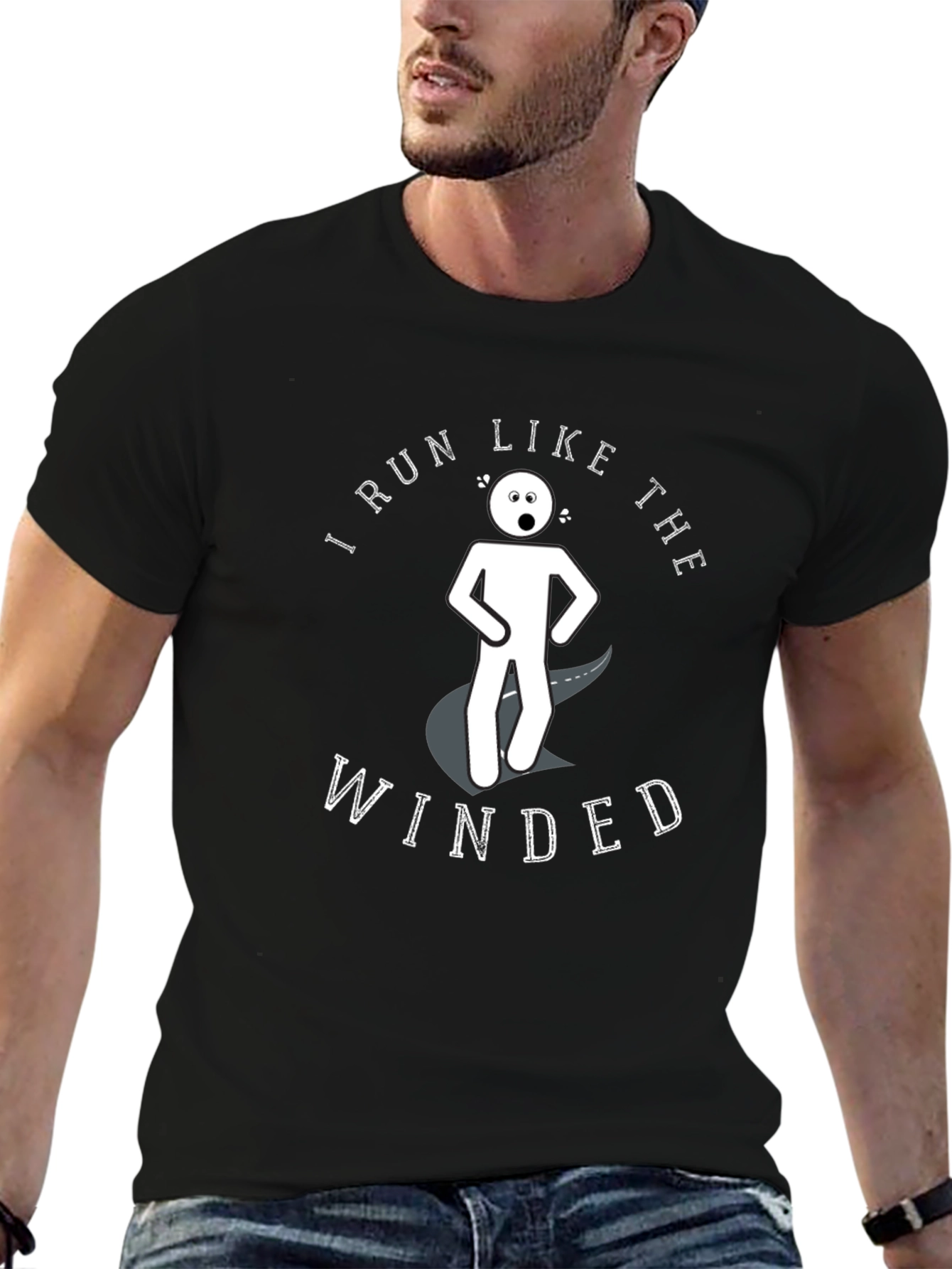 Humorous I Run Like The Winded Graphic Tee