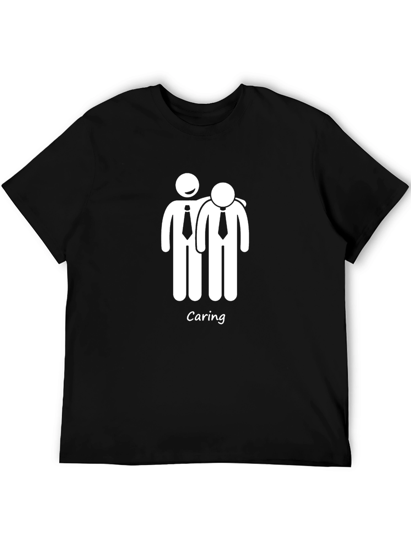 Caring Stick Figure Graphic T-Shirt