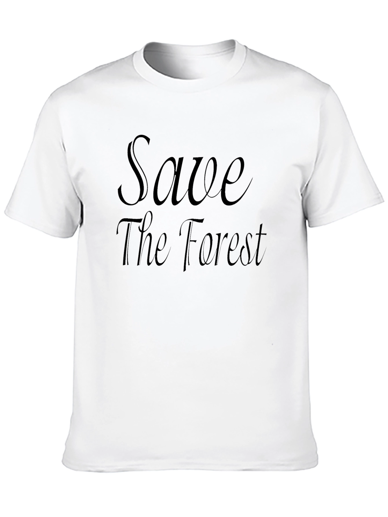 Save the Forest Tee - Eco-Conscious Black T-Shirt