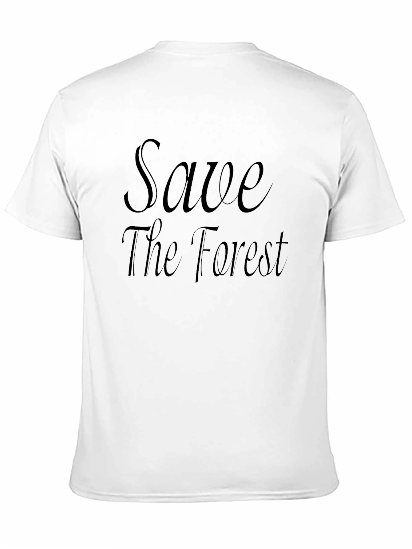 Save the Forest Tee - Eco-Conscious Black T-Shirt