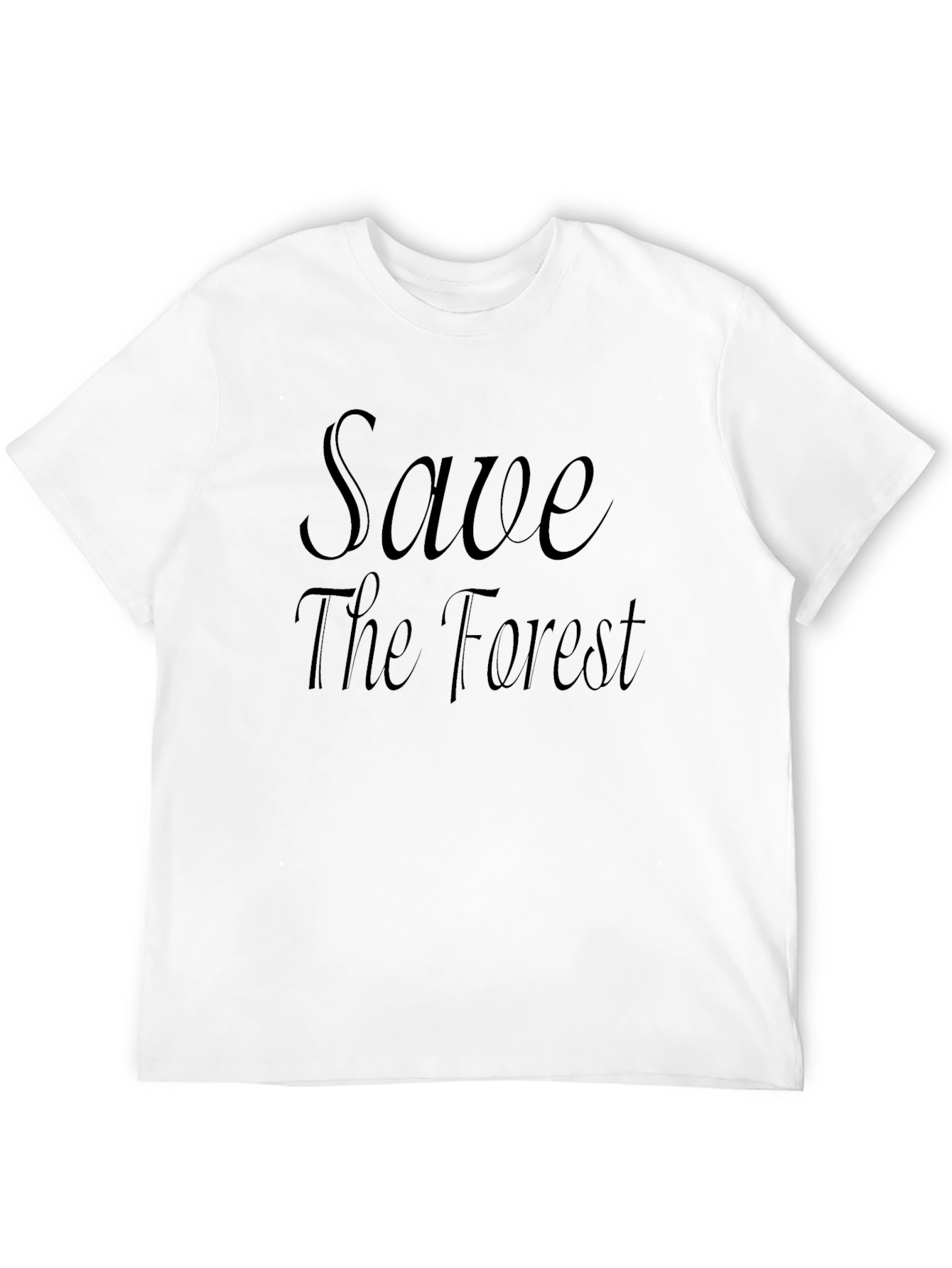 Save the Forest Tee - Eco-Conscious Black T-Shirt