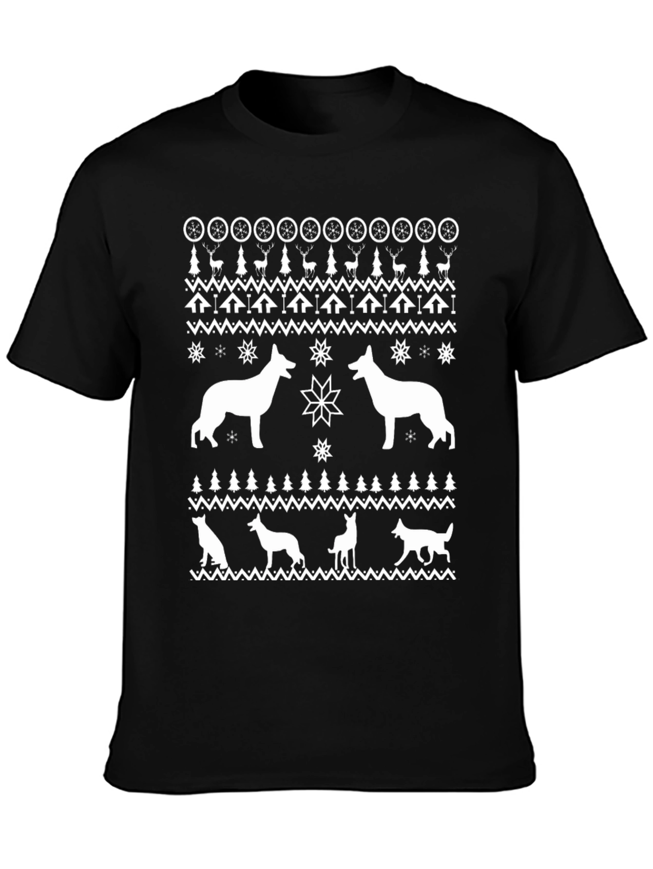 Dog Breed Ugly Christmas Sweater T-Shirt